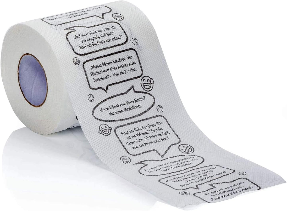 Witze Toilettenpapier – Lustiges Geschenk & Scherzartikel für das WC