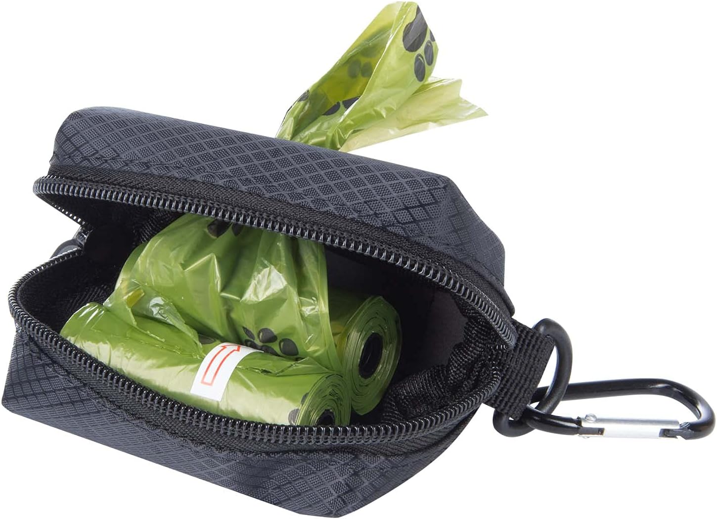 Hundekotbeutelspender mit verstärktem Karabiner für alle Hundeleinen