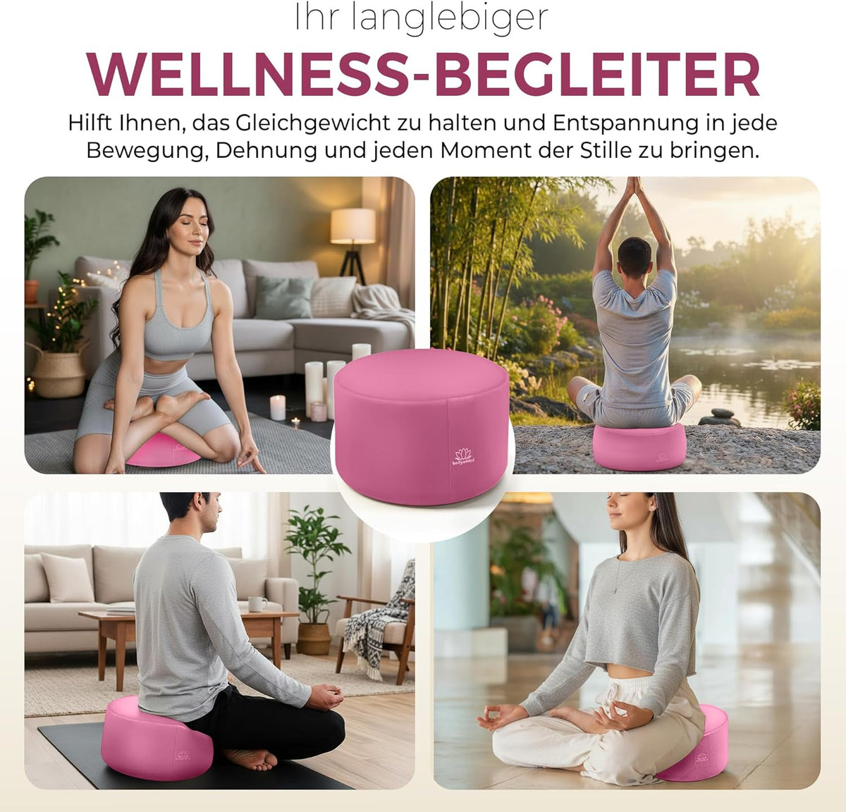 Yoga Meditationskissen - Ergonomisches Bodenkissen zur Entspannung