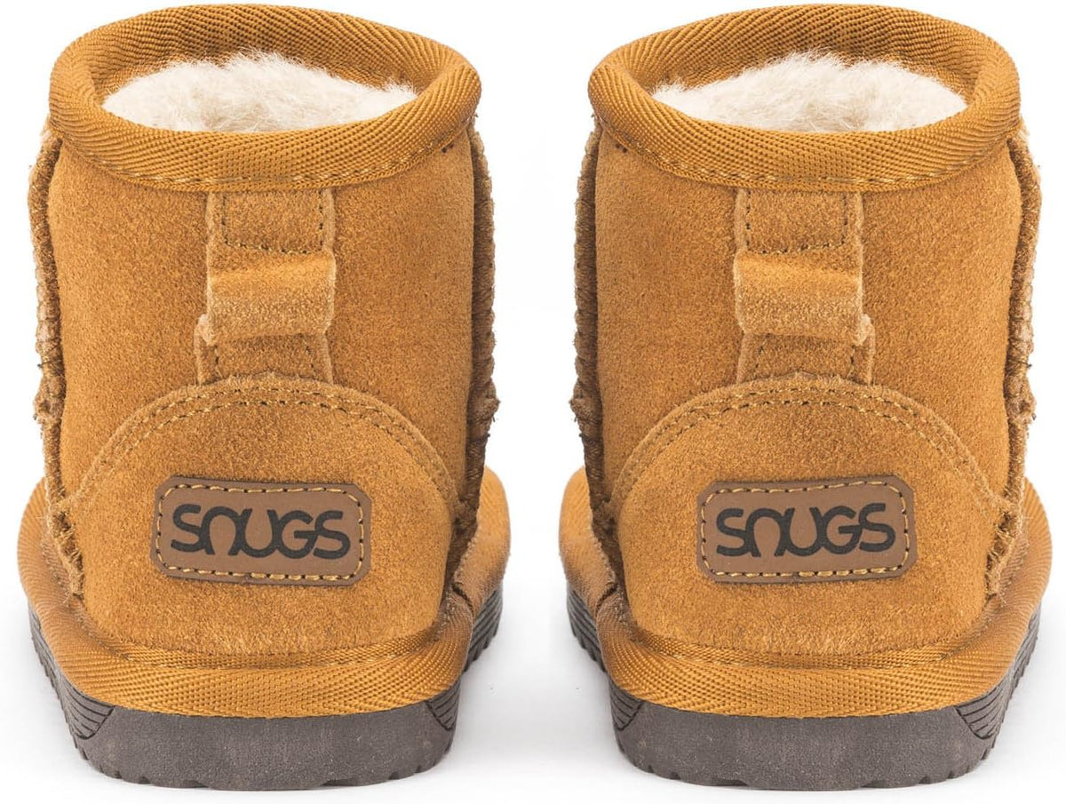 Snugs Kinder Lammfellstiefel – Warme Winterstiefel aus Rauleder