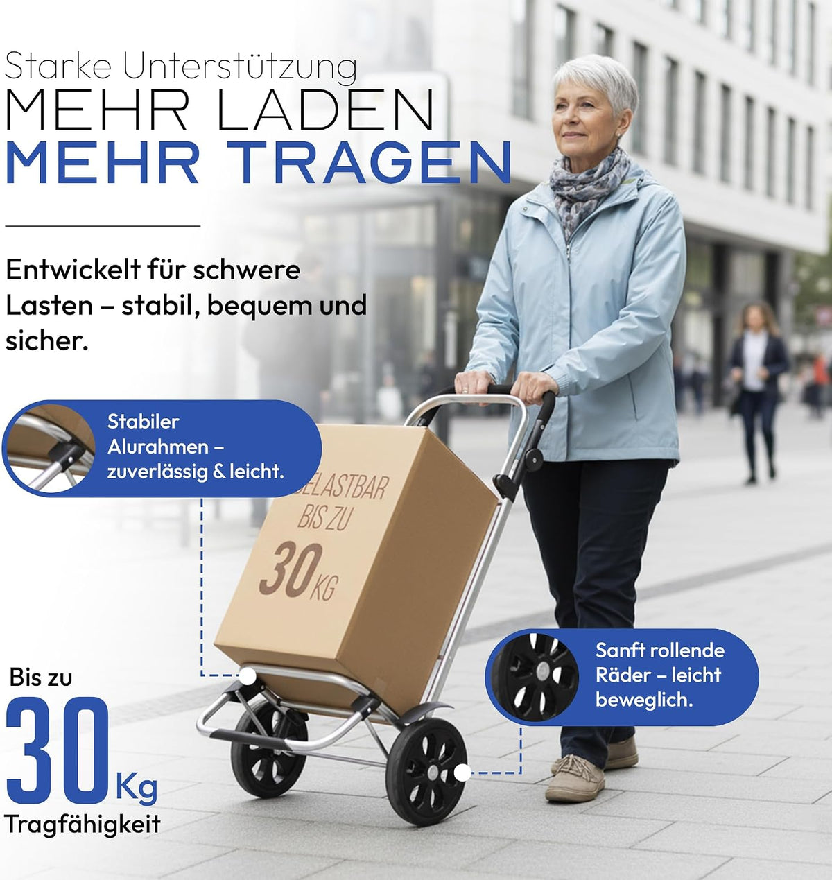 Dimono Einkaufstrolley – Grau #Farbe_Grau