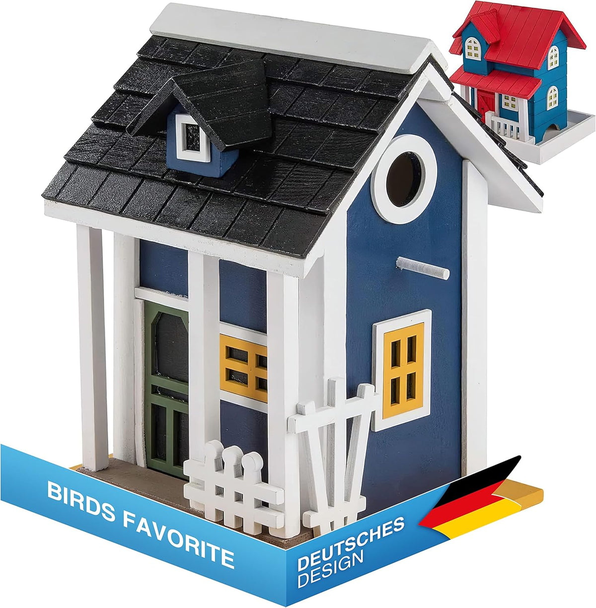 Luxus Vogelhaus im Landhaus-Stil - Fertig montiertes Futterhaus