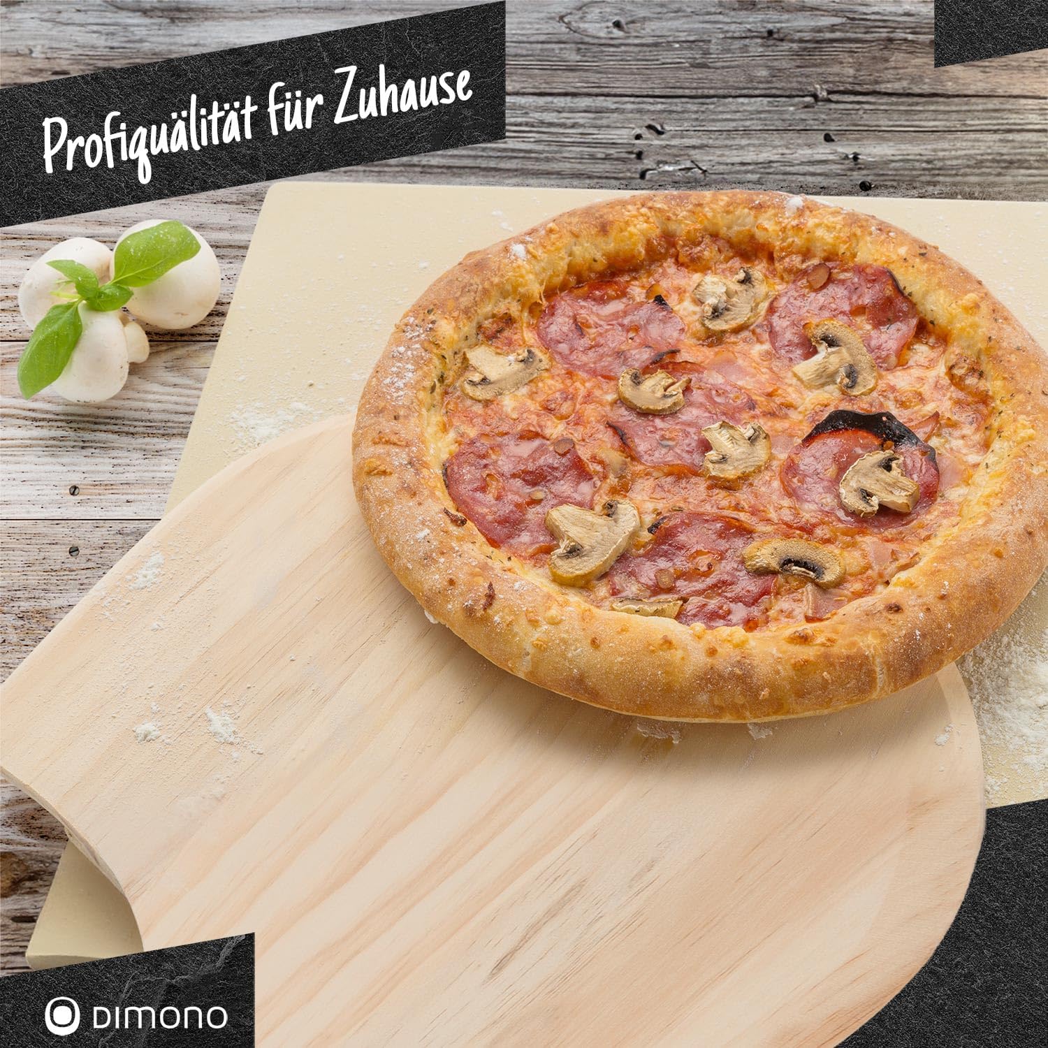 Pizzastein für Backofen & Gasgrill - Brotbackstein