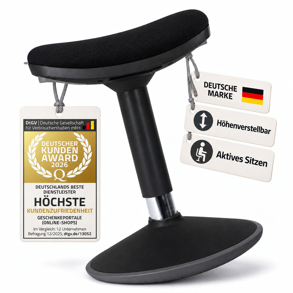 Stehhocker Schwarz Größe S – Hauptbild #Farbe_Schwarz