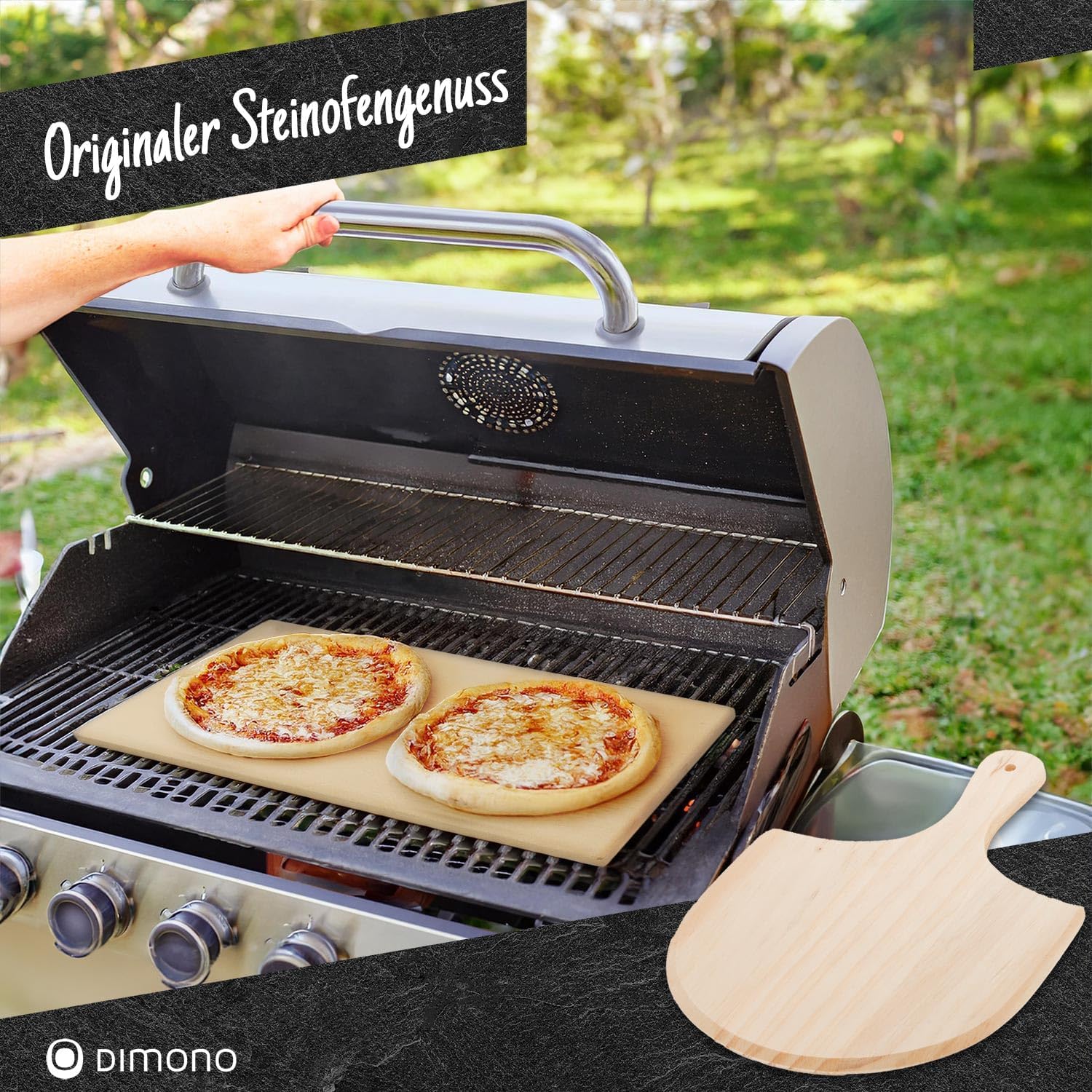 Pizzastein für Backofen & Gasgrill - Brotbackstein