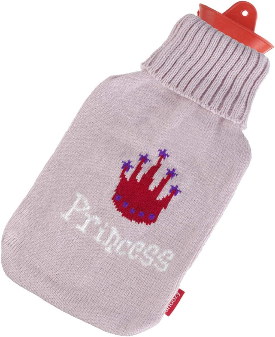 Snoozy 2L Wärmflasche mit Prinzessin-Bezug - Weich & Langlebig