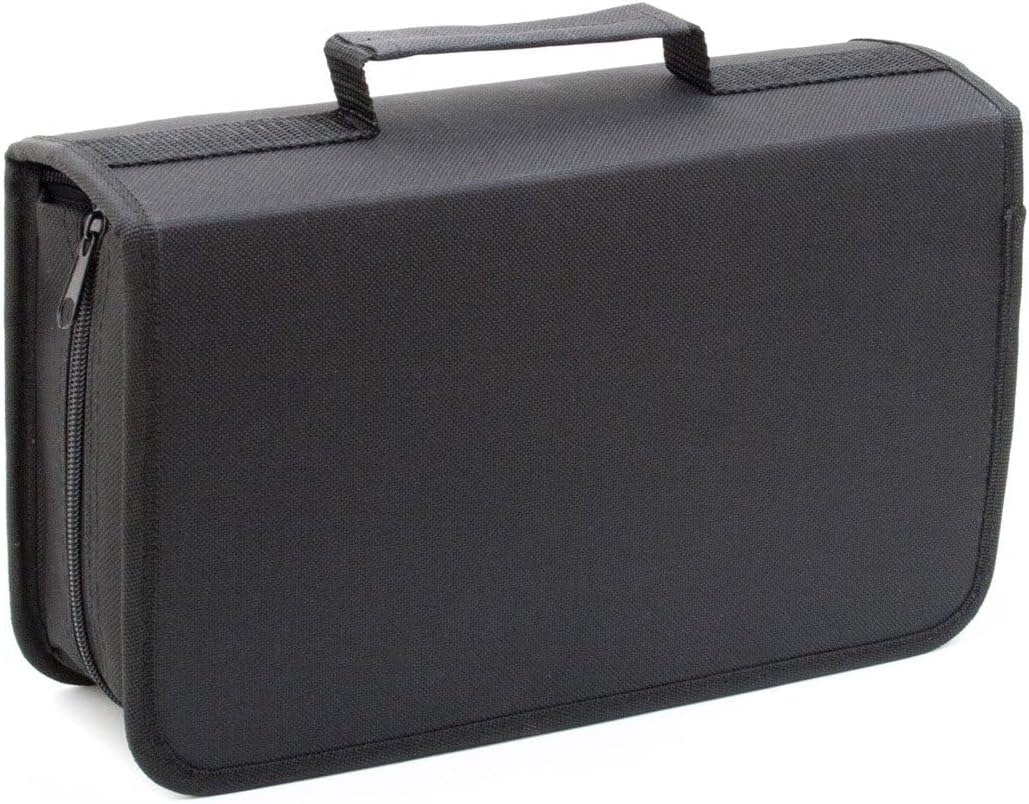 CD-Tasche für 120 CDs/DVDs - Robuster Organizer mit Reißverschluss