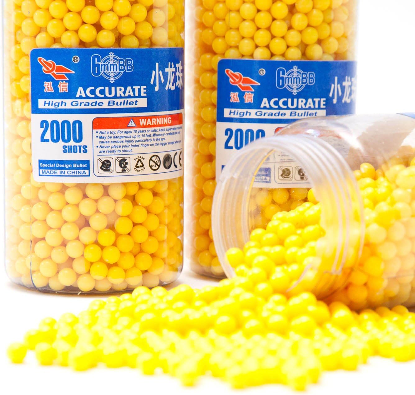 Softair Munition 6mm 0.12g – 2000 BB-Kugeln mit Speedloader #Variante_3er Set