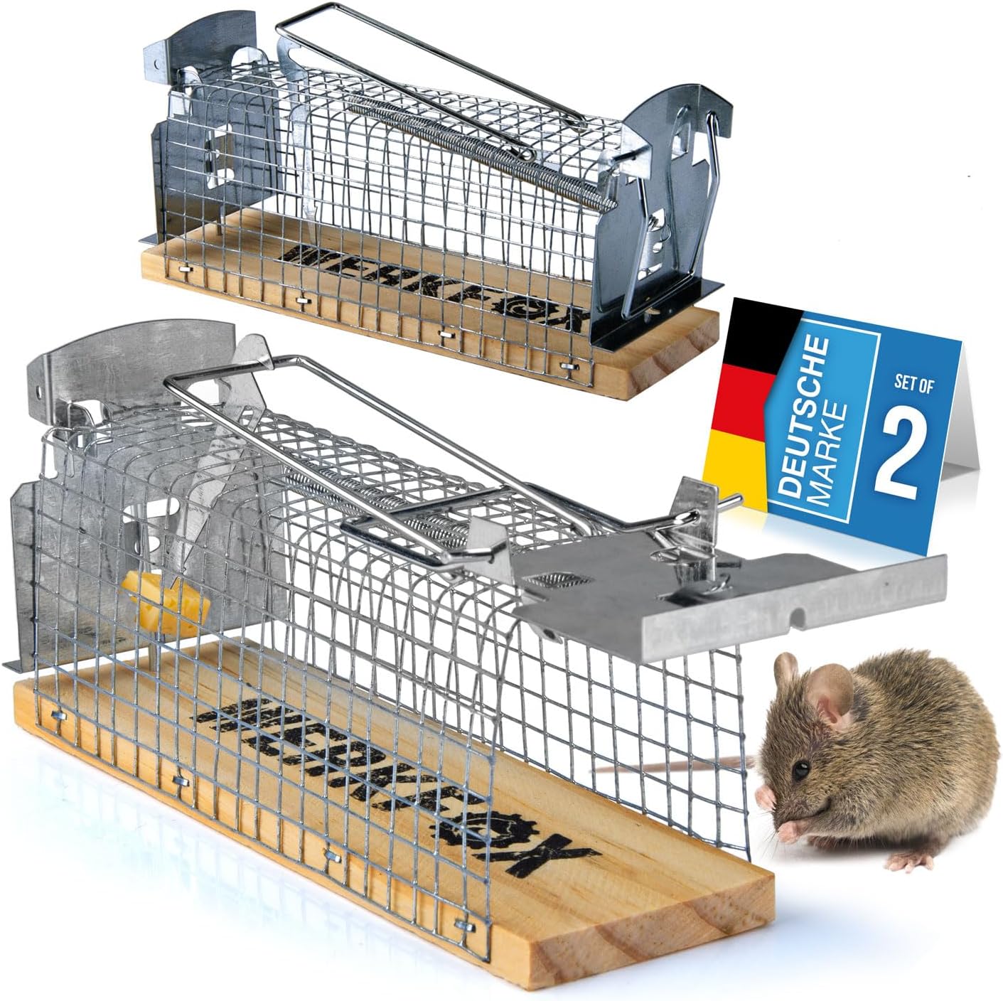 Tierfreundliche Mausefalle 4er Set – Humane Lebendfalle