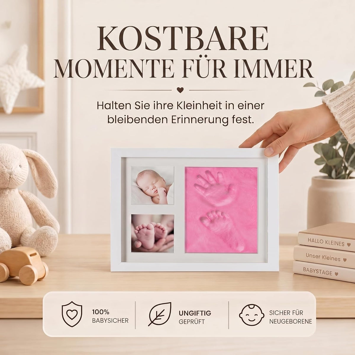 Baby Handabdruck – sauberes Produktbild