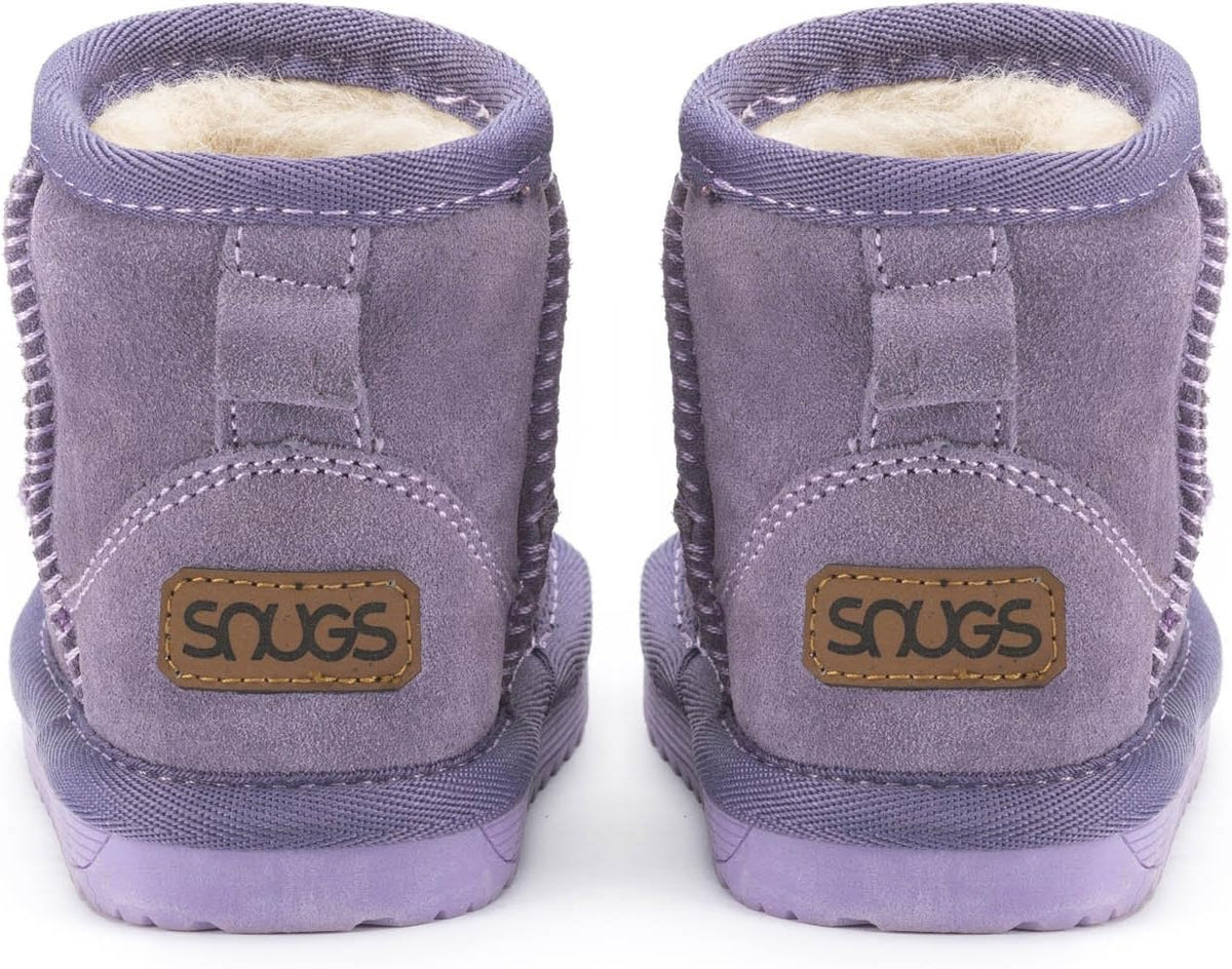 Snugs Kinder Lammfellstiefel – Warme Winterstiefel aus Rauleder