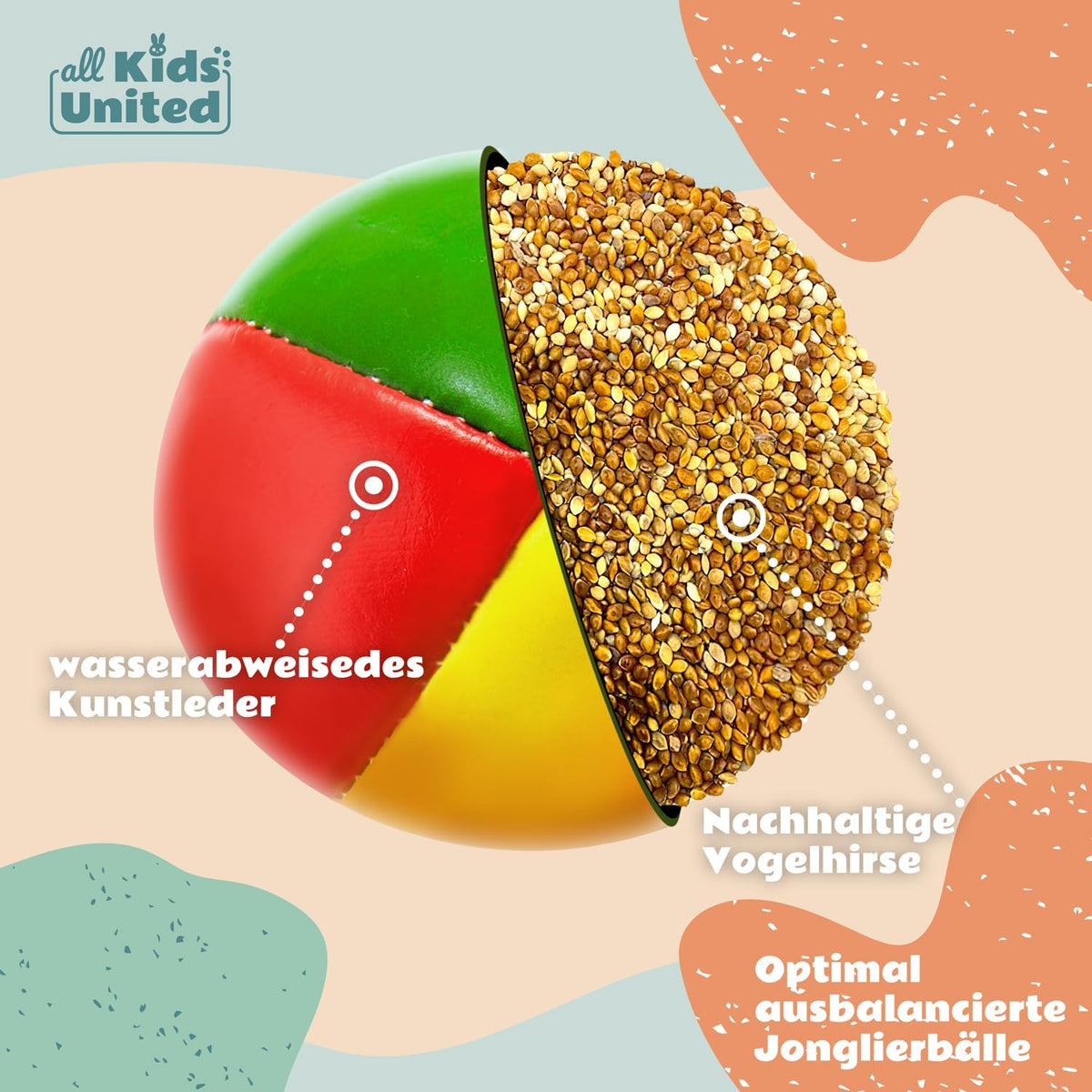 Jonglierbälle 5er Set – Profi Juggling Balls für Anfänger & Profis
