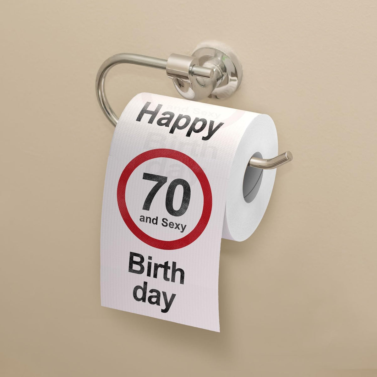 Toilettenpapier zum 70. Geburtstag - Lustiges Geburtstagsgeschenk