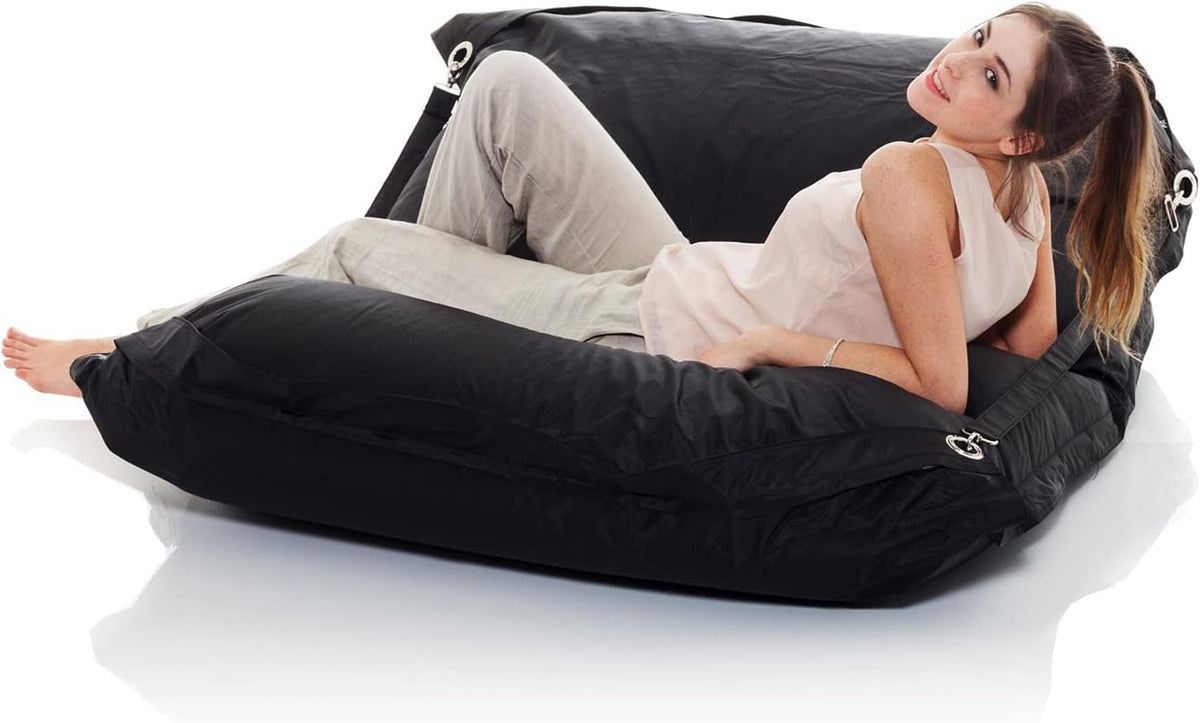 Smoothy Supreme XXL Sitzsack - Outdoor & Indoor 185x145cm Schwarz