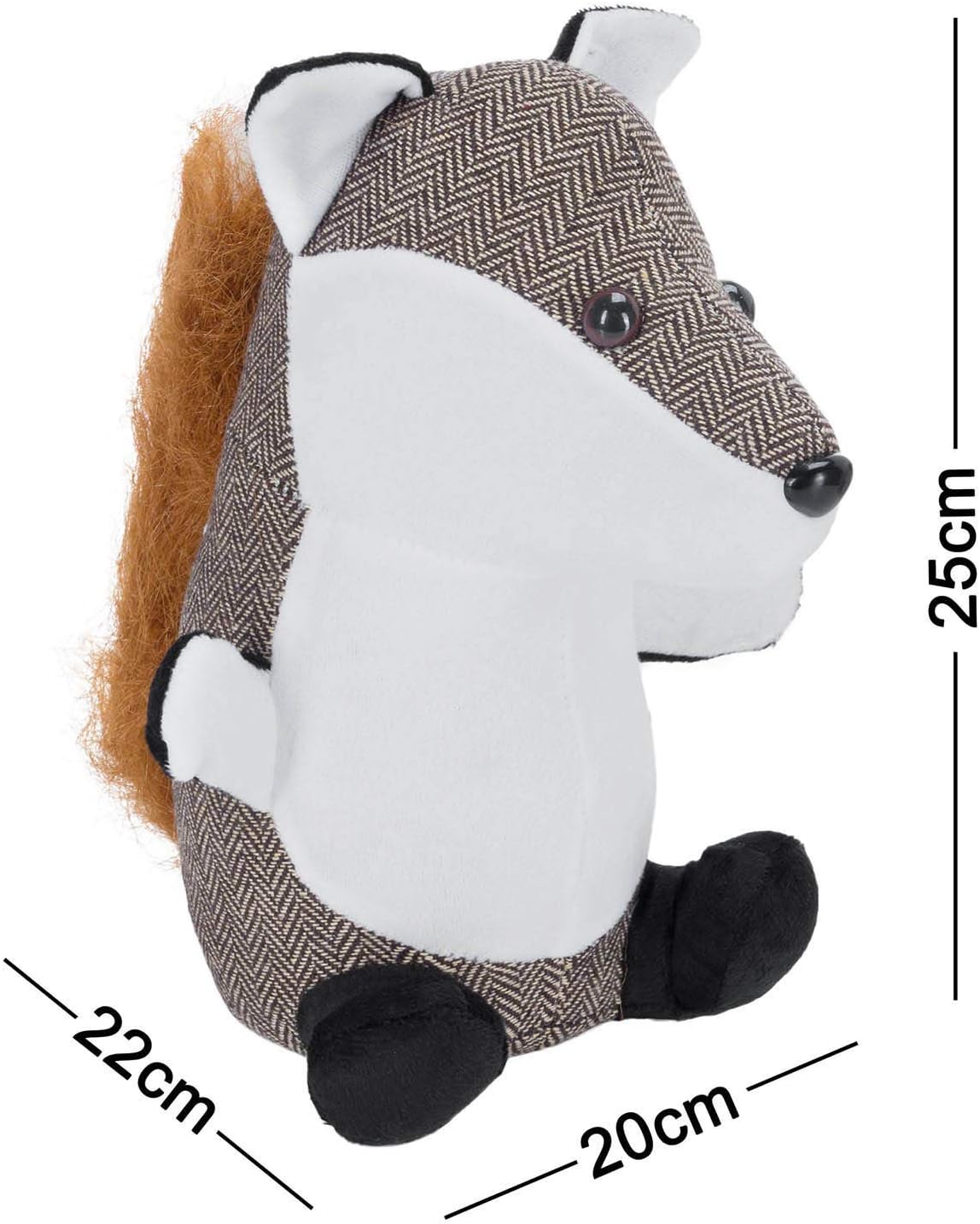 Türstopper Fuchs - Schwerer Tier-Türpuffer aus Stoff (1,3 kg)