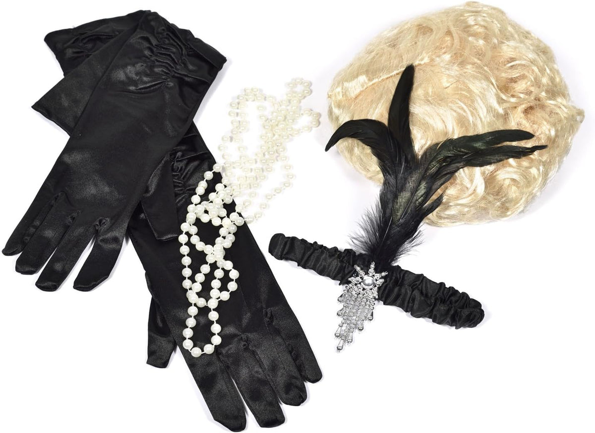Charleston Perlenkette 180cm - 20er Jahre Flapper Kostüm Accessoire