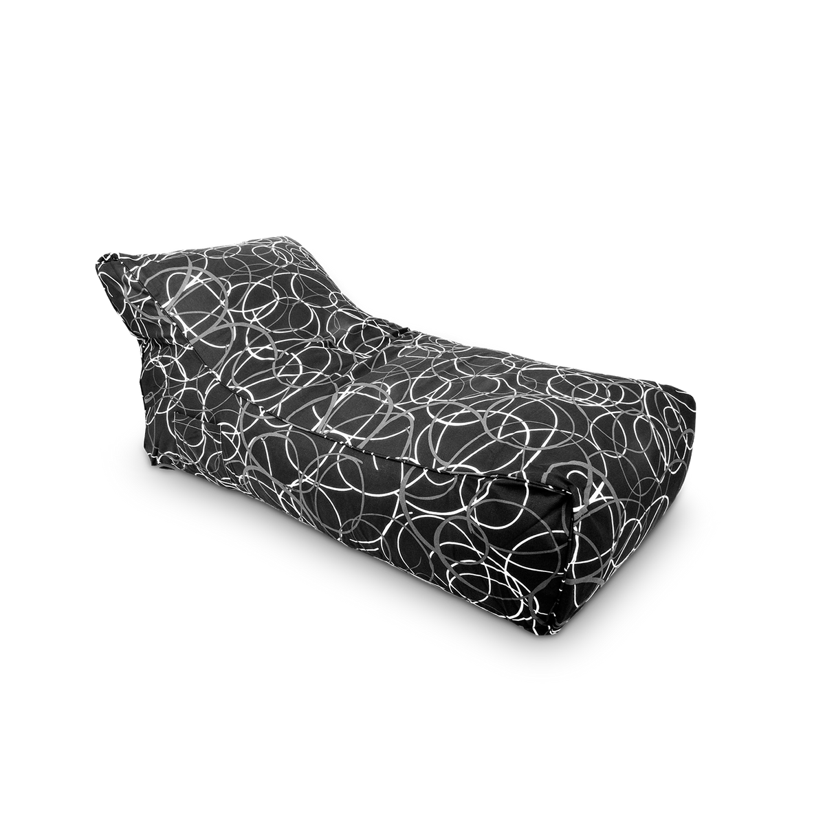 Sitzsack-Smoothy-Lounge-Daybed-schwarz-weiss