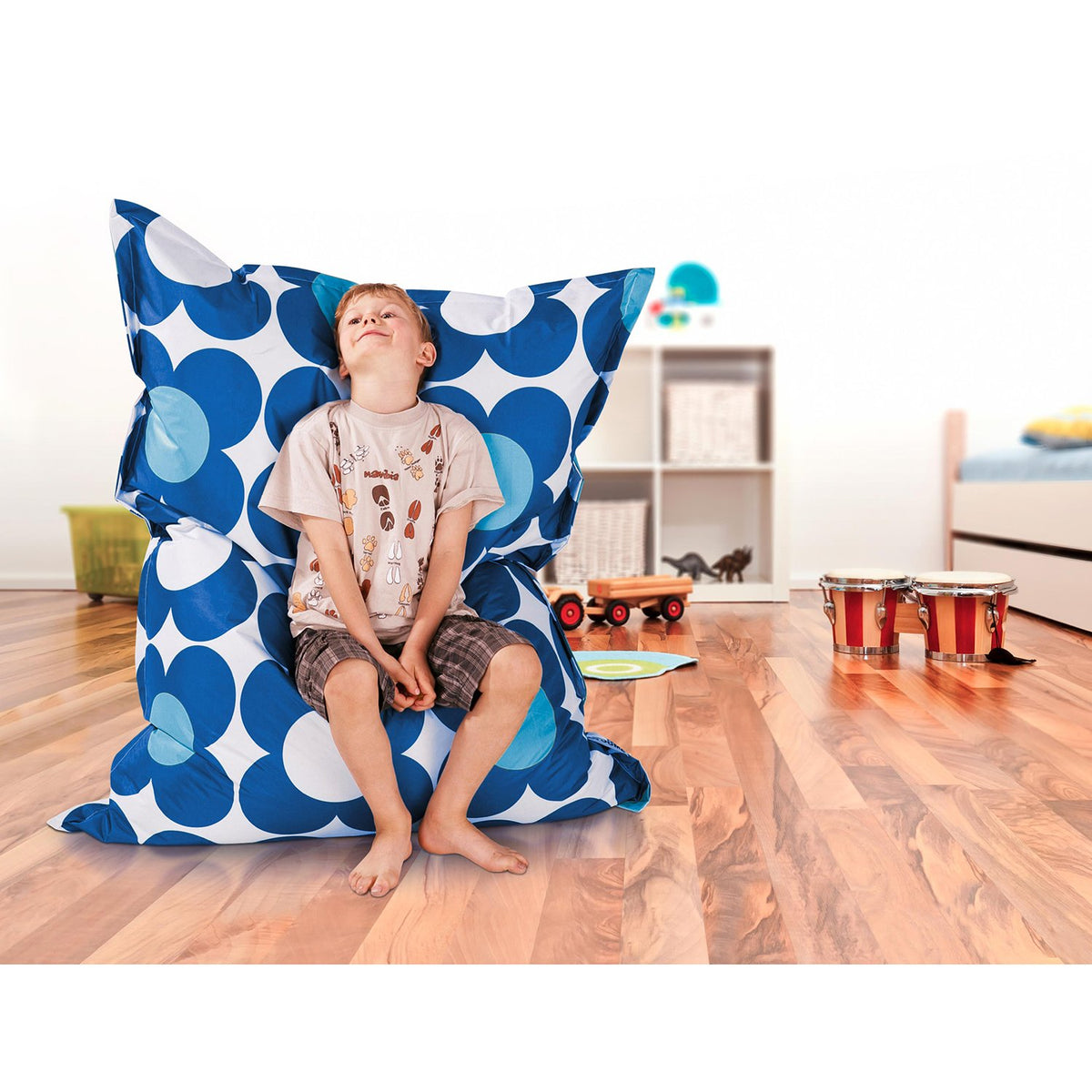 Smoothy-Sitzkissen-Junior-Nightflower-Blau