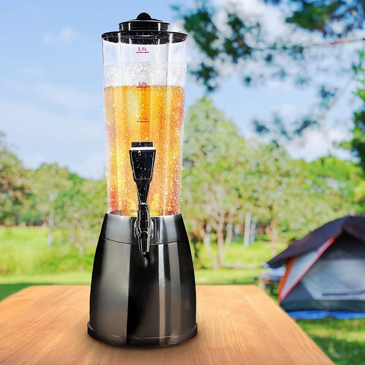 Biertower 4 Liter Biersäule – Zapf-Spender mit LED & Kühlung