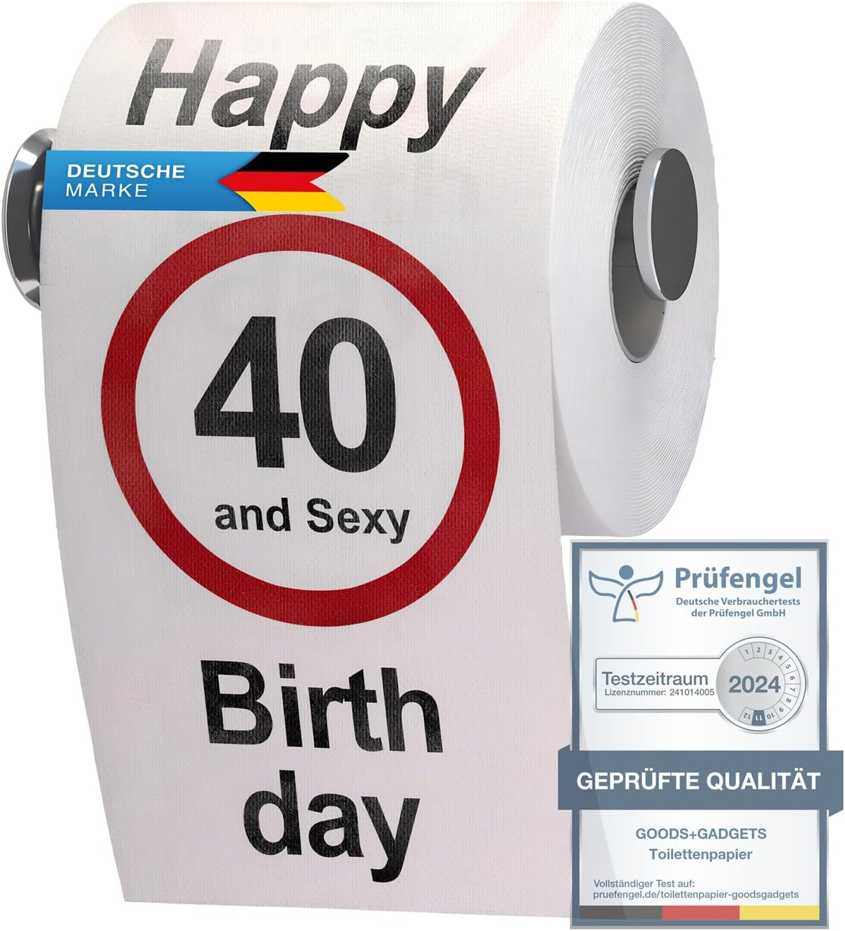 Lustiges Toilettenpapier zum 40. Geburtstag - Witziges Geschenk