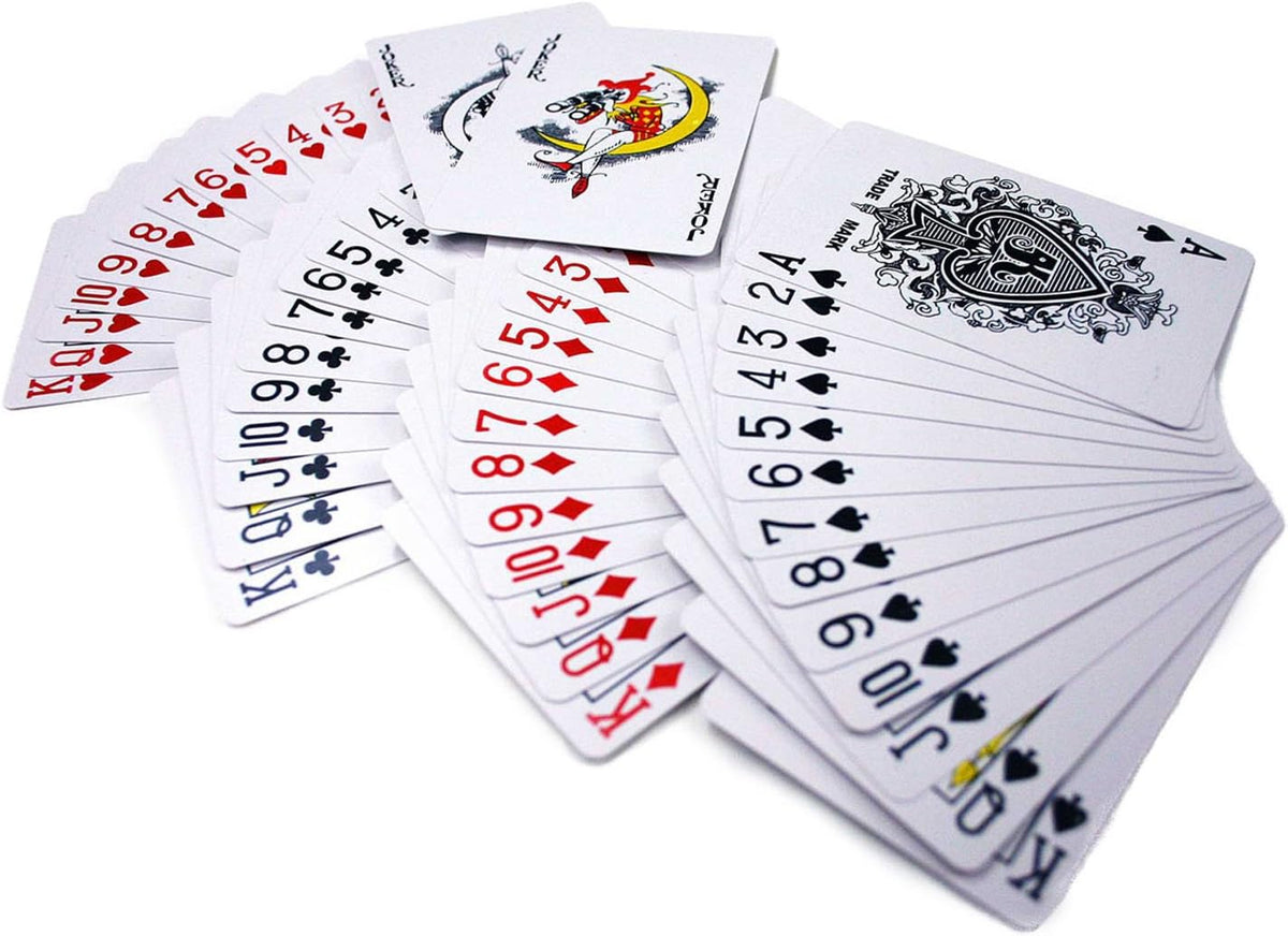 4er Set Profi Pokerkarten - 100% Kunststoff & Wasserfest