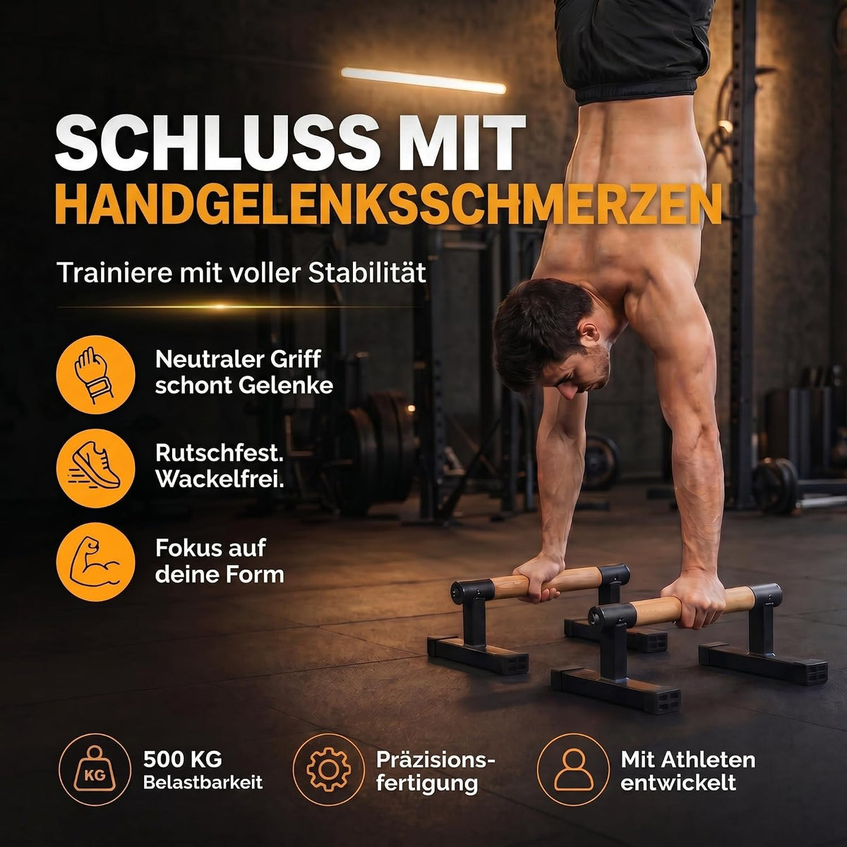 Parallettes Holz-Liegestützgriffe Deluxe – Bild 2 #Variante_Deluxe