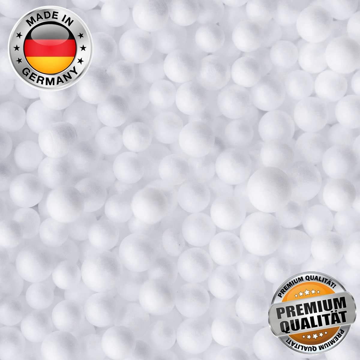 EPS Perlen 50 Liter – Premium Sitzsack Füllung Styropor-Kügelchen