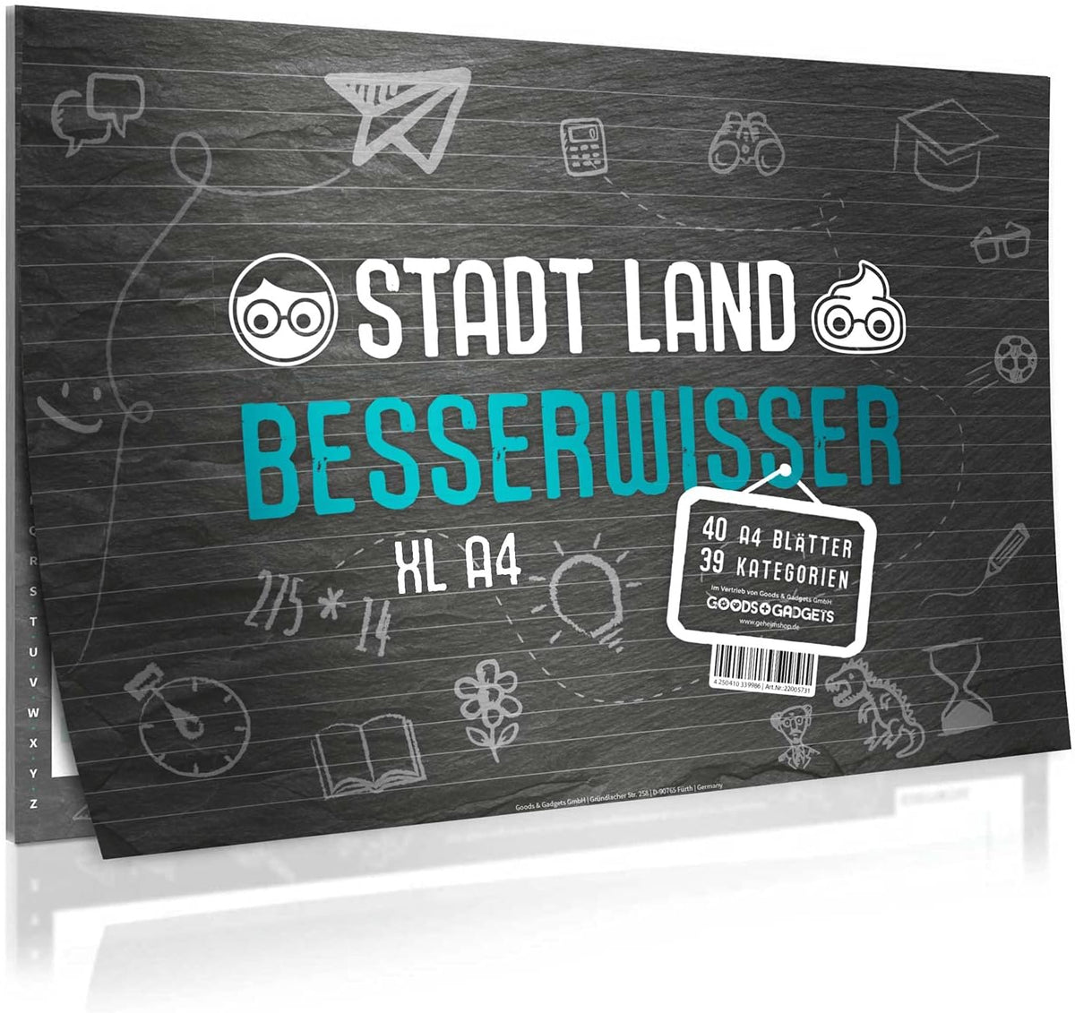 Stadt, Land, Besserwisser – Spielblock in A3 und A4