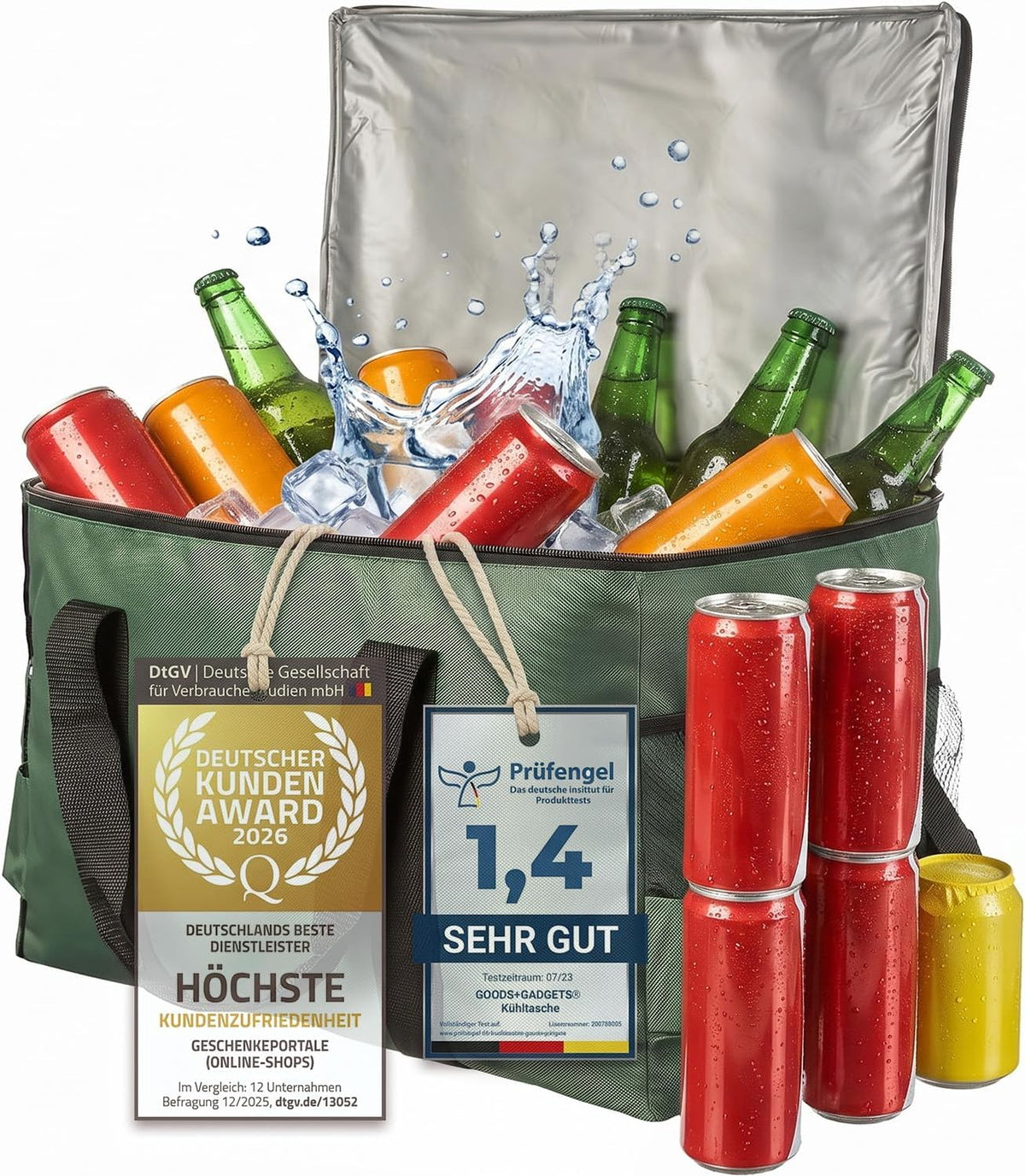 XXL Kühltasche 45L - Isolierte Thermotasche für Picknick & Camping