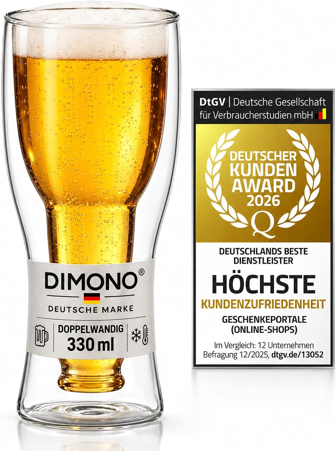 Dimono Bierglas 330 ml – Einzelglas #Anzahl_1