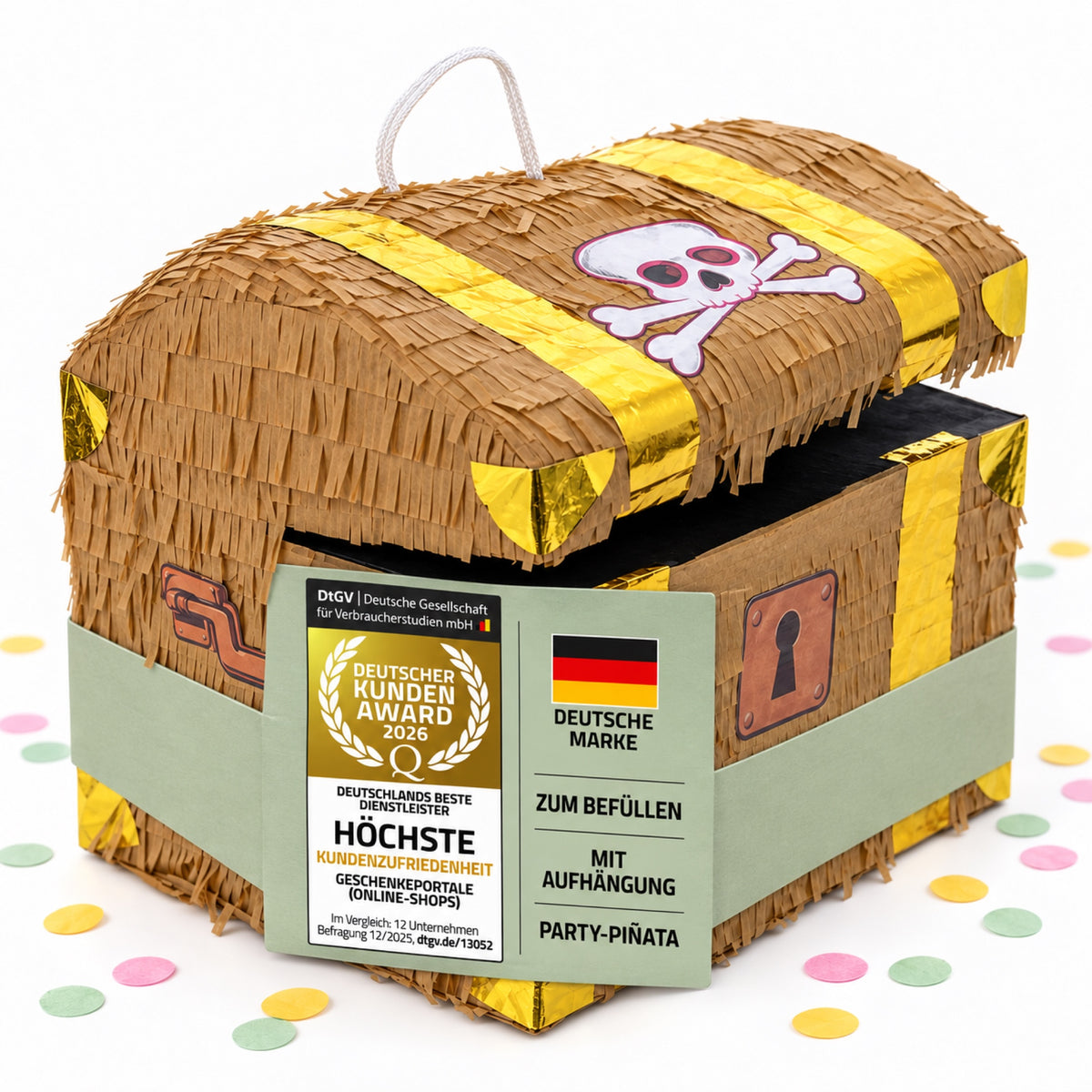 Schatzkisten-Piñata – Hero Shot, ASIN B07RVD3LKP
