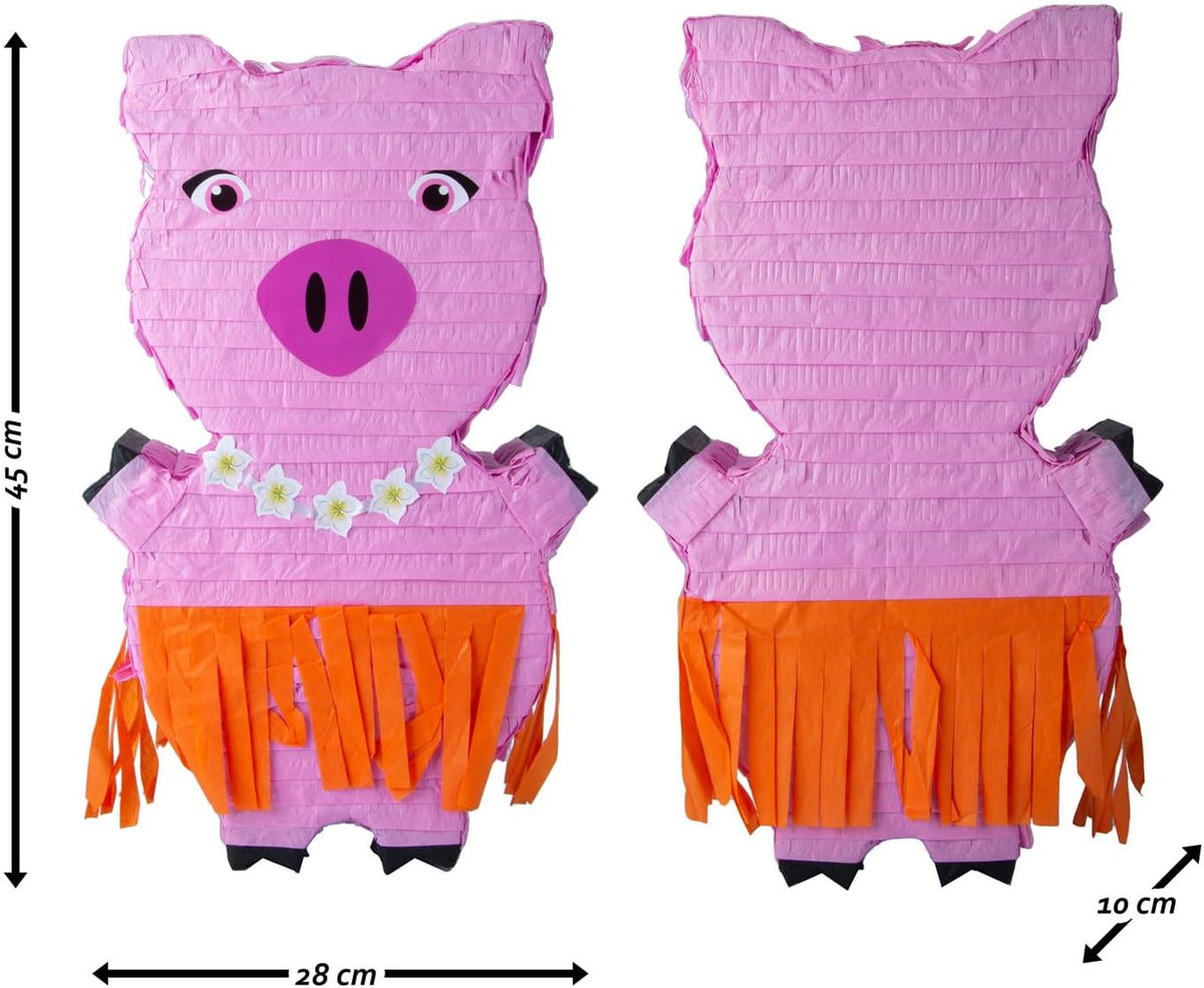 Piñata Set für Kindergeburtstag mit Stab & Augenmaske – Bunter Spaß