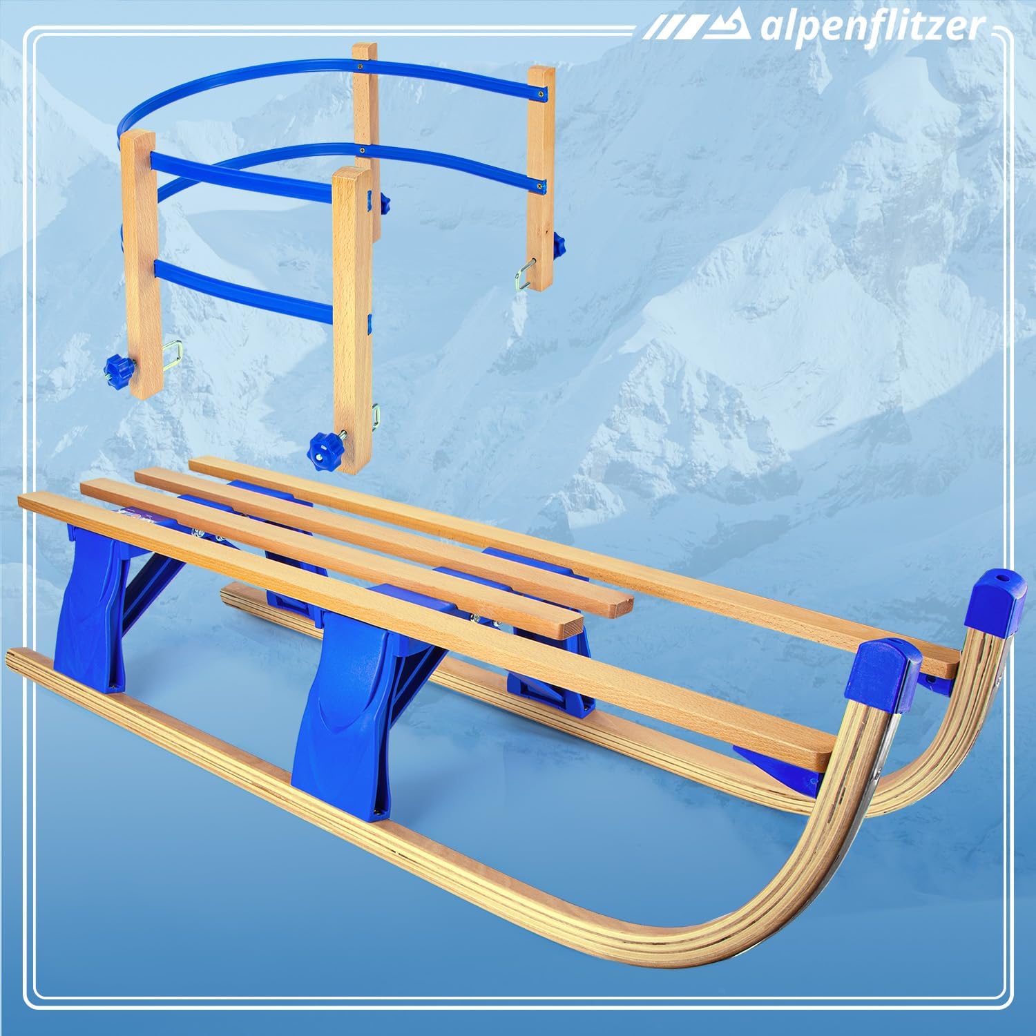 1-B Ware Alpenflitzer Klappschlitten