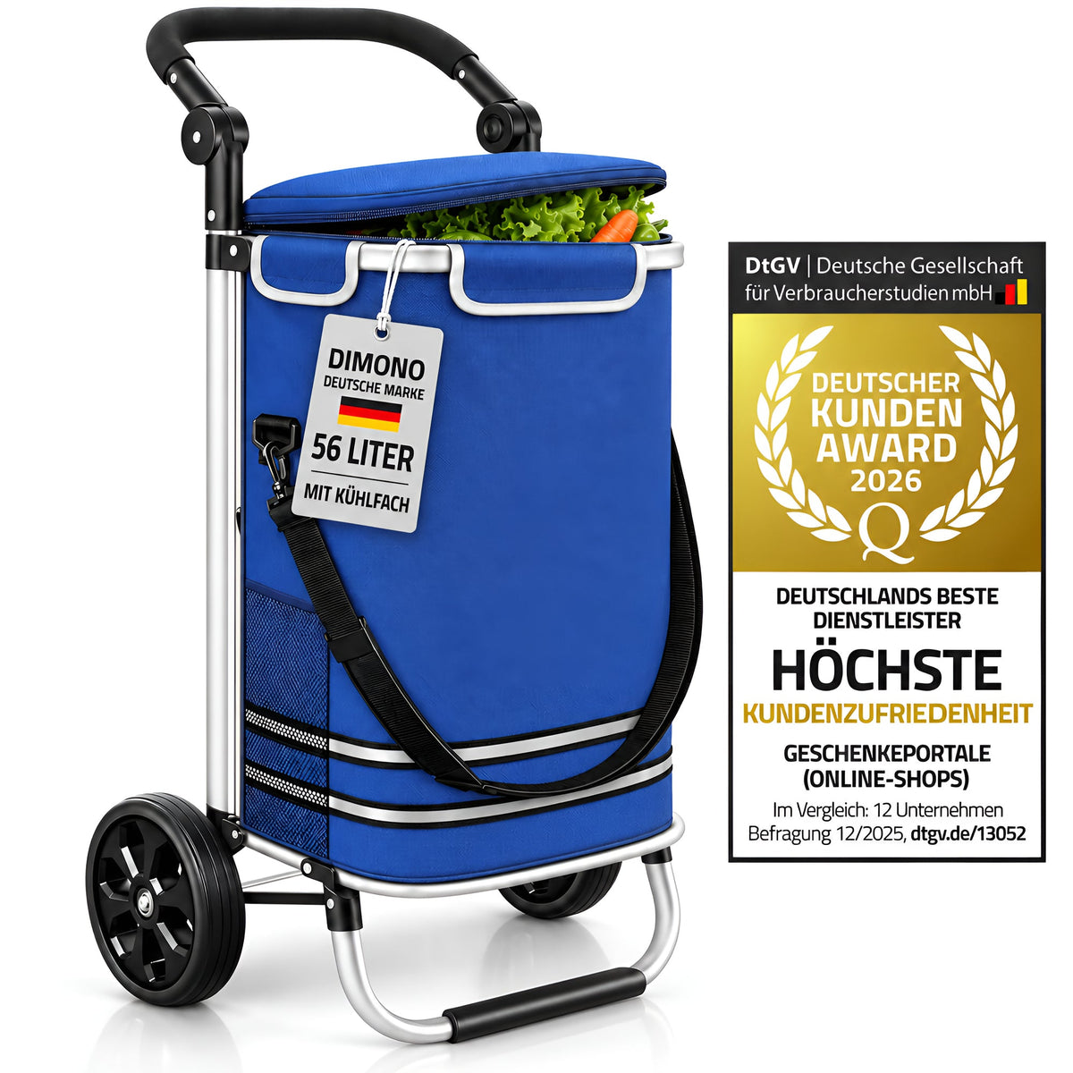 Dimono Einkaufstrolley – Blau #Farbe_Blau