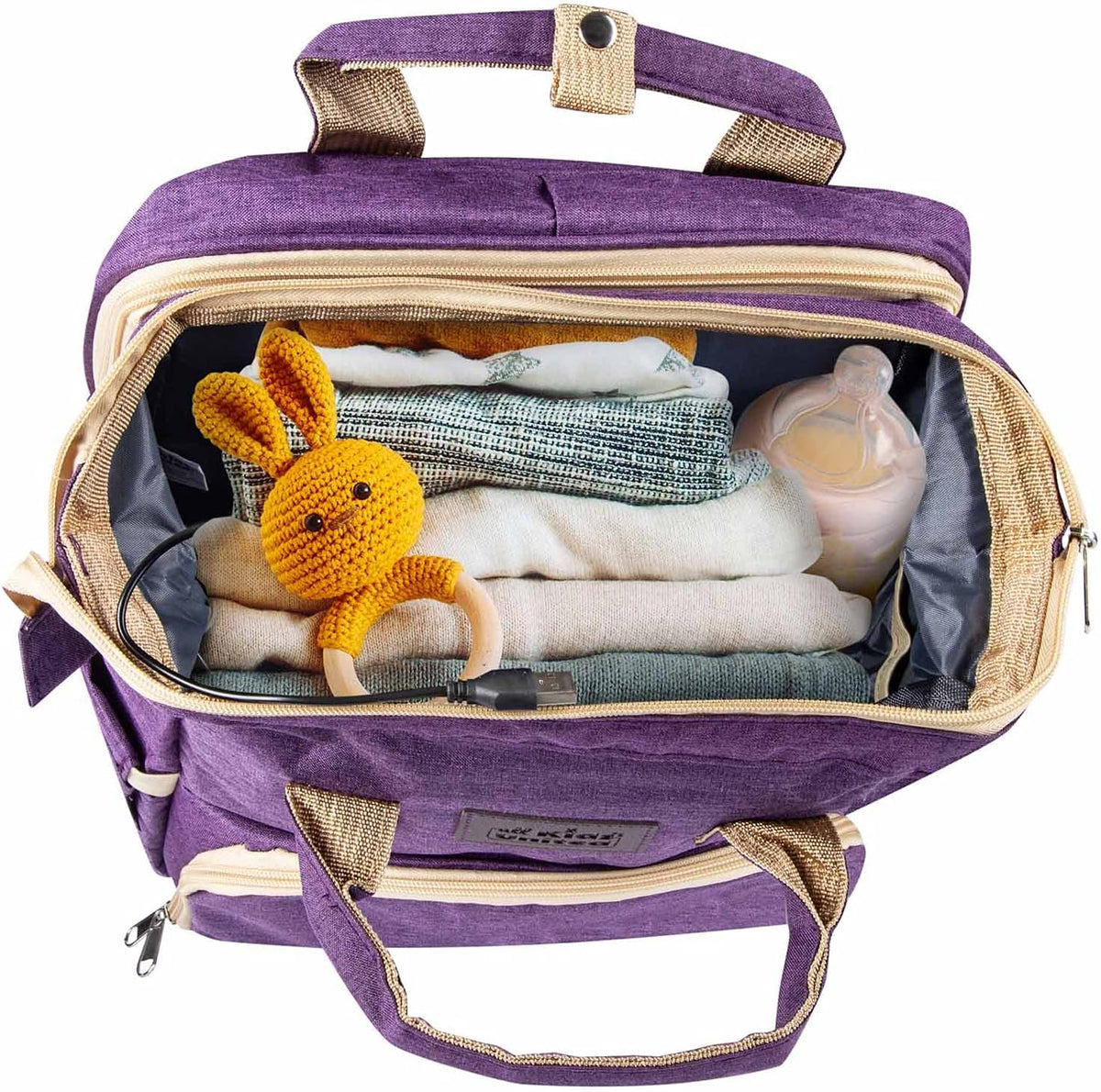 all Kids United® 2in1 Wickelrucksack & Reisebett – Premium Qualität