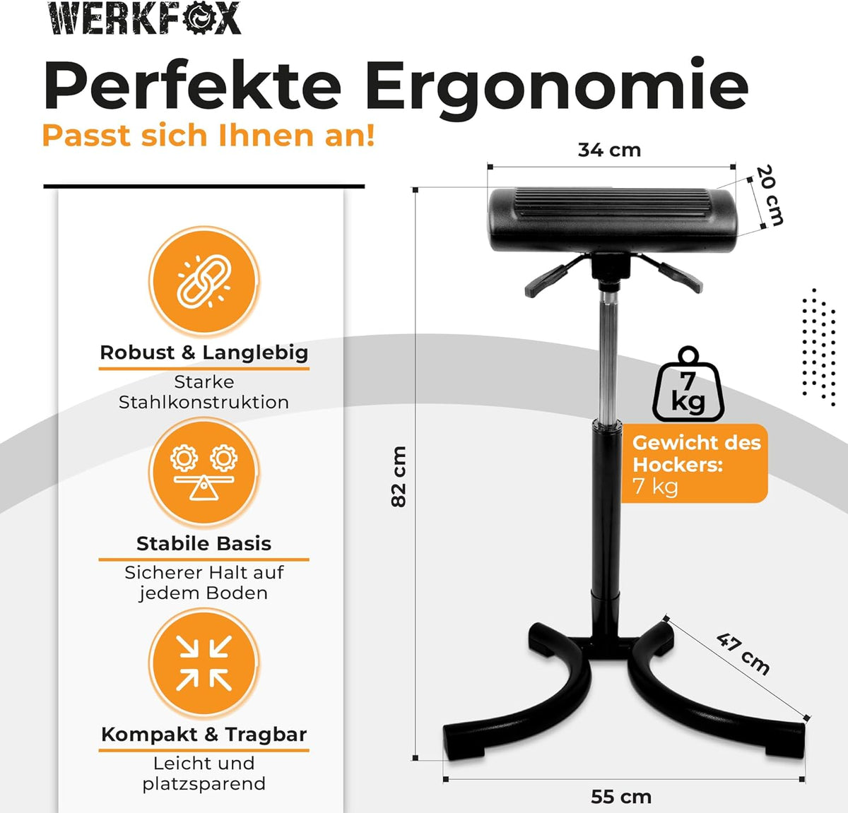 Stehhocker – sauberes Produktbild