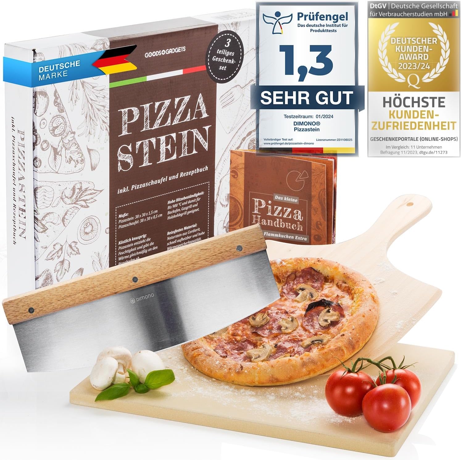 Pizzastein für Backofen & Gasgrill - Brotbackstein