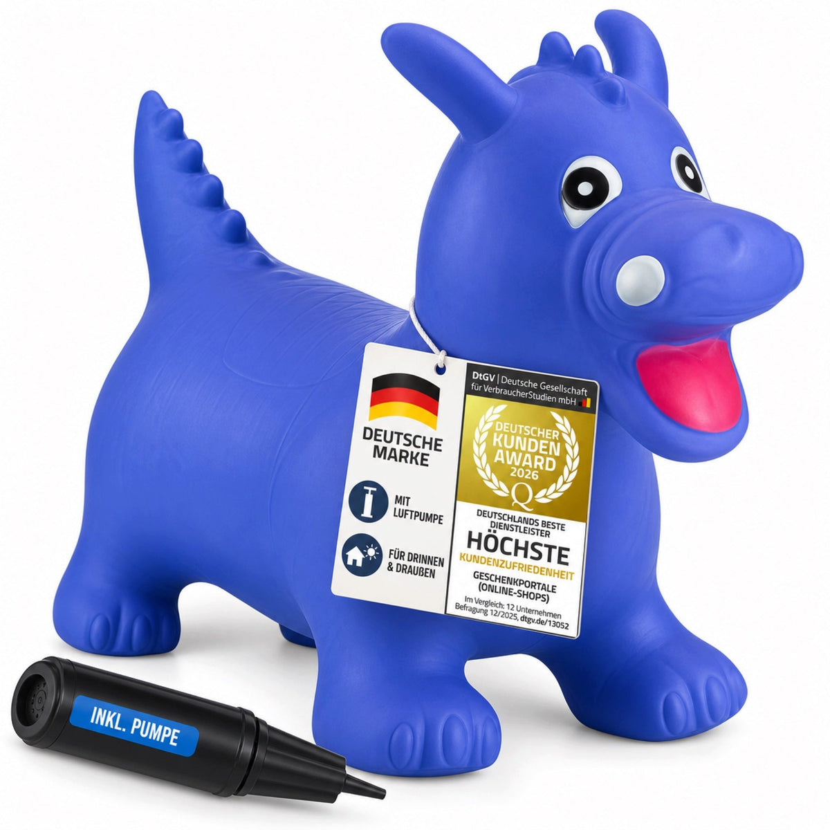 Hüpftier Drache für Kinder - Robustes Hüpfspielzeug inkl. Pumpe – Default Title – SKU 22059901 – MAIN
