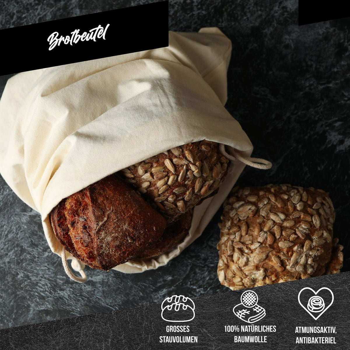 Brotbeutel mit Brot im Beutel – SKU 39811255