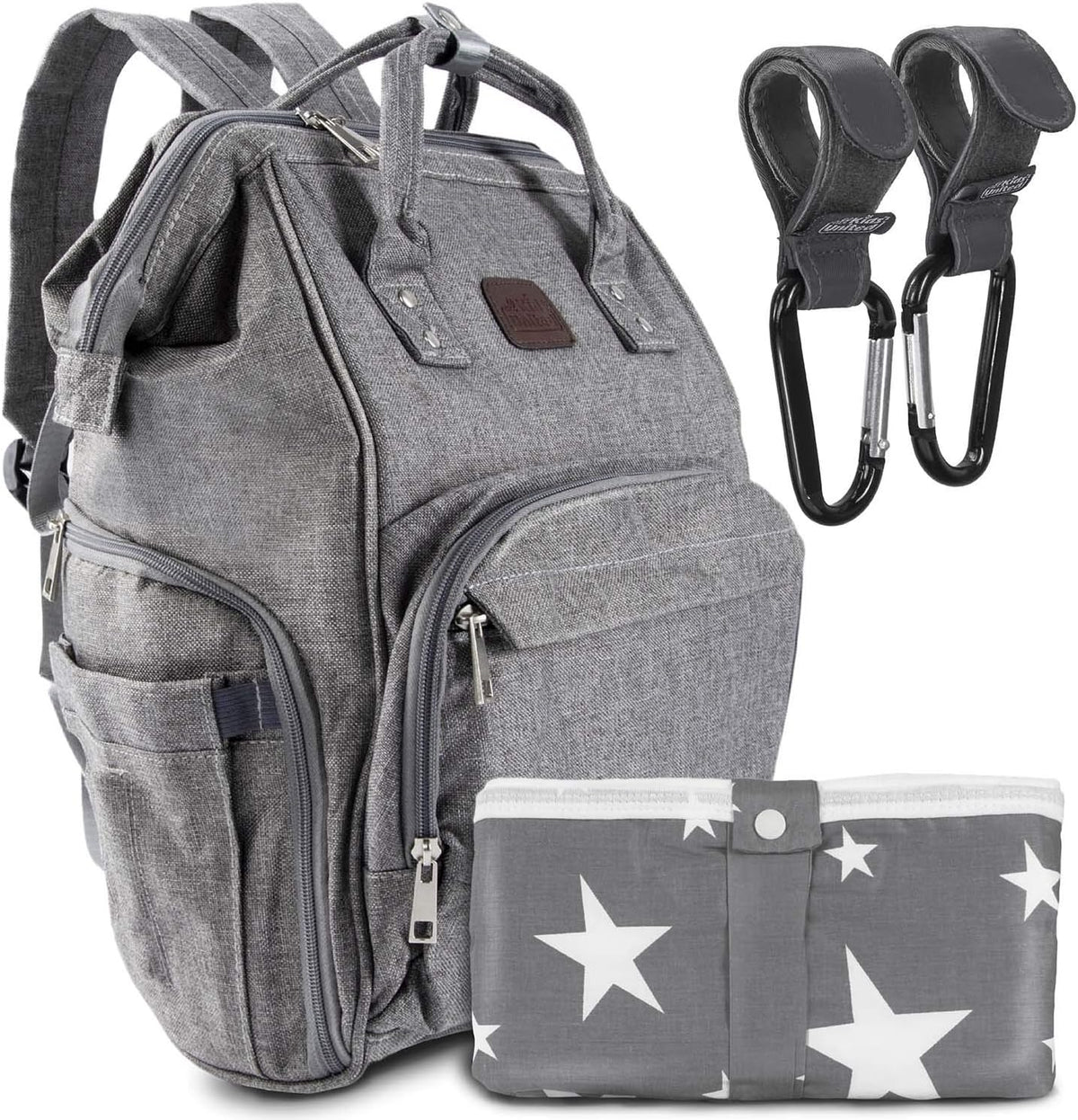Baby Wickelrucksack Deluxe Set mit Babybett & Wickelauflage