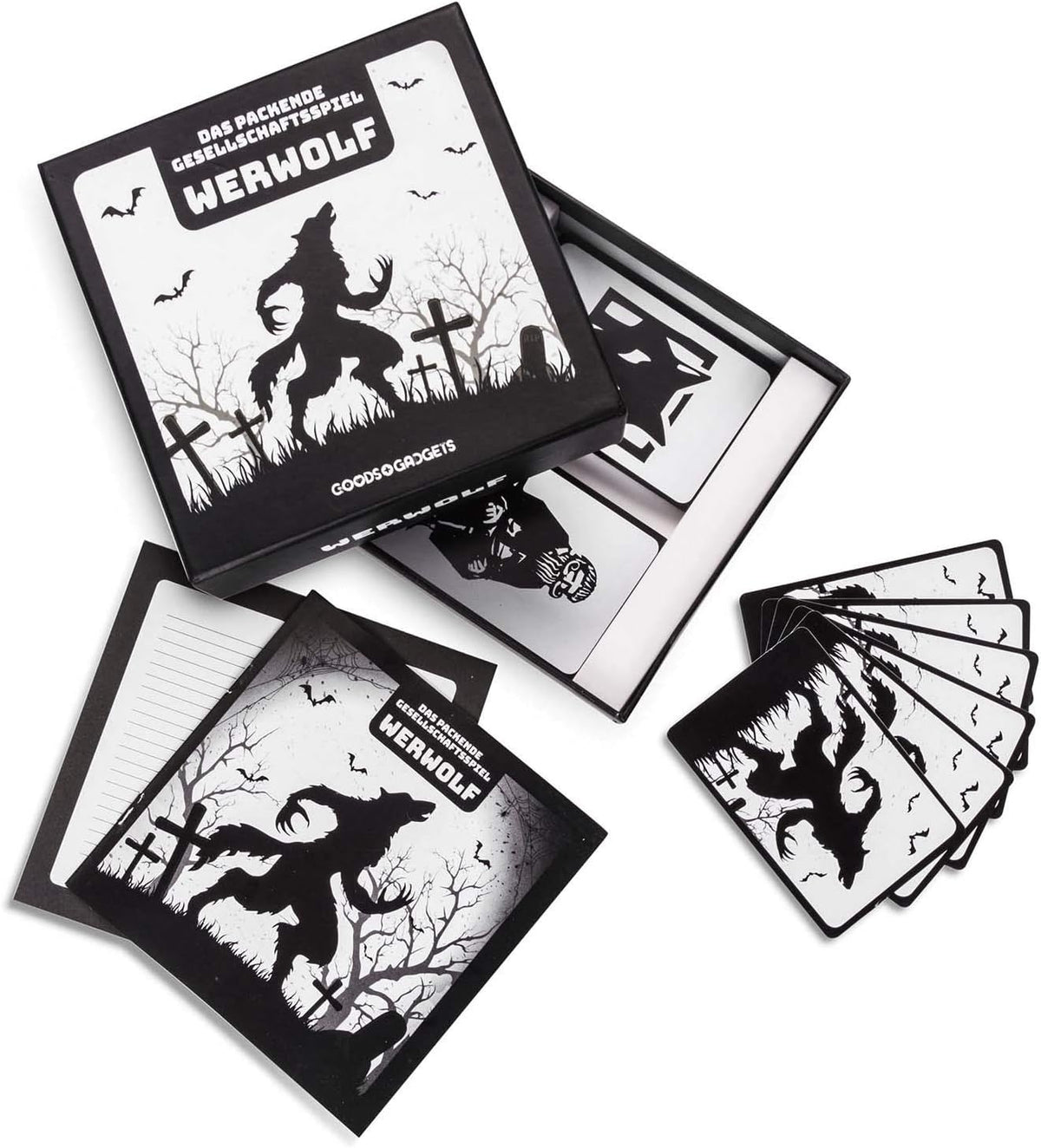 Werwolf Deluxe Edition - Gesellschaftsspiel für große Gruppen