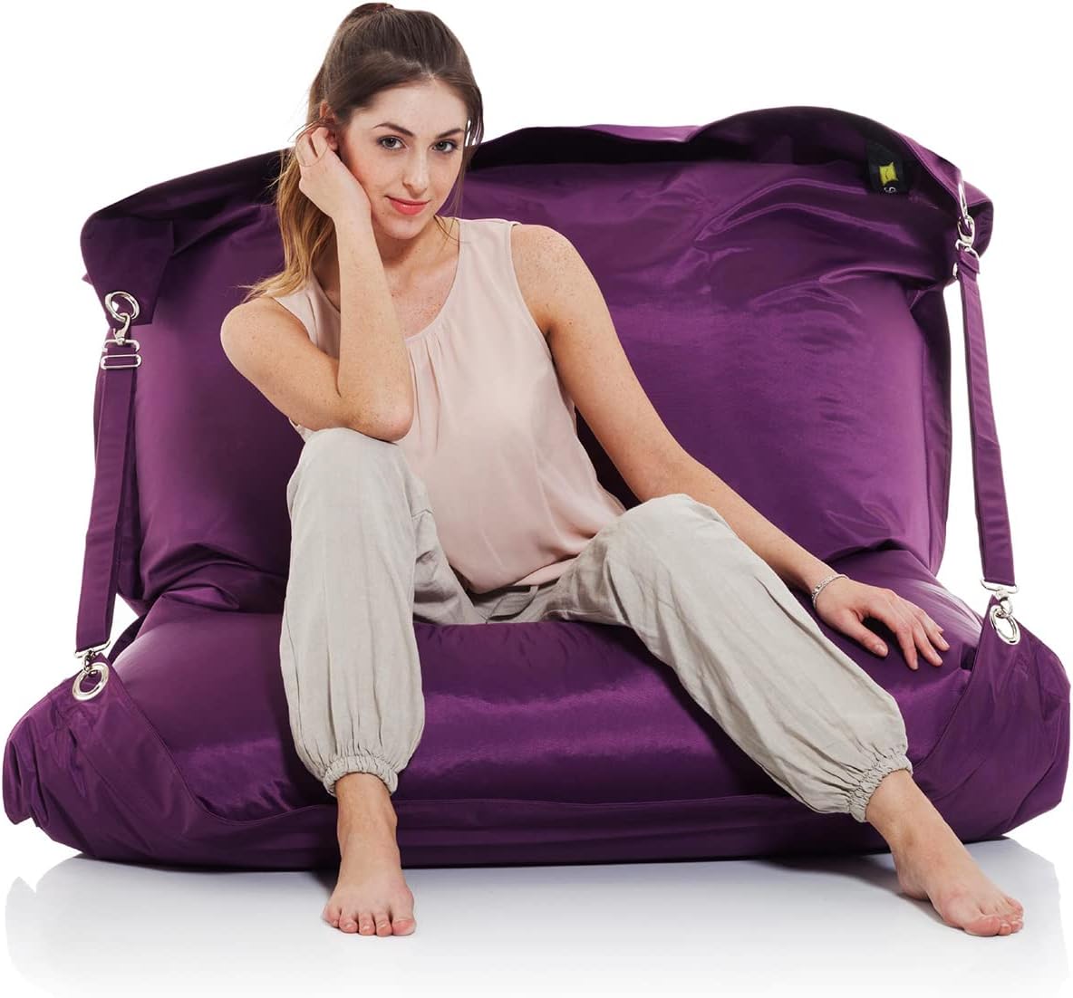 SMOOTHY XXL Sitzsack 450L - Bequemes Outdoor-Sitzkissen Amethyst