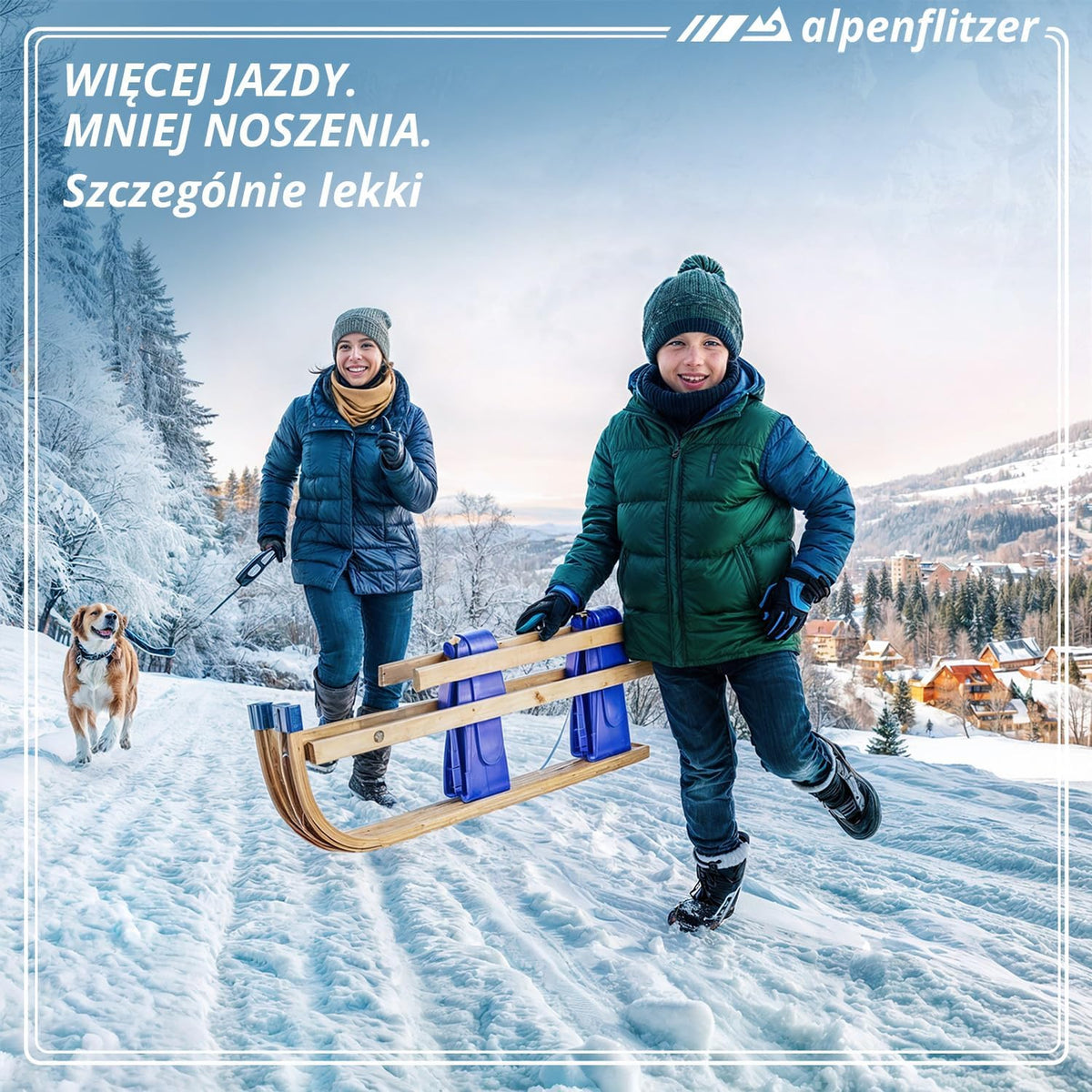 1-B Ware Alpenflitzer Klappschlitten