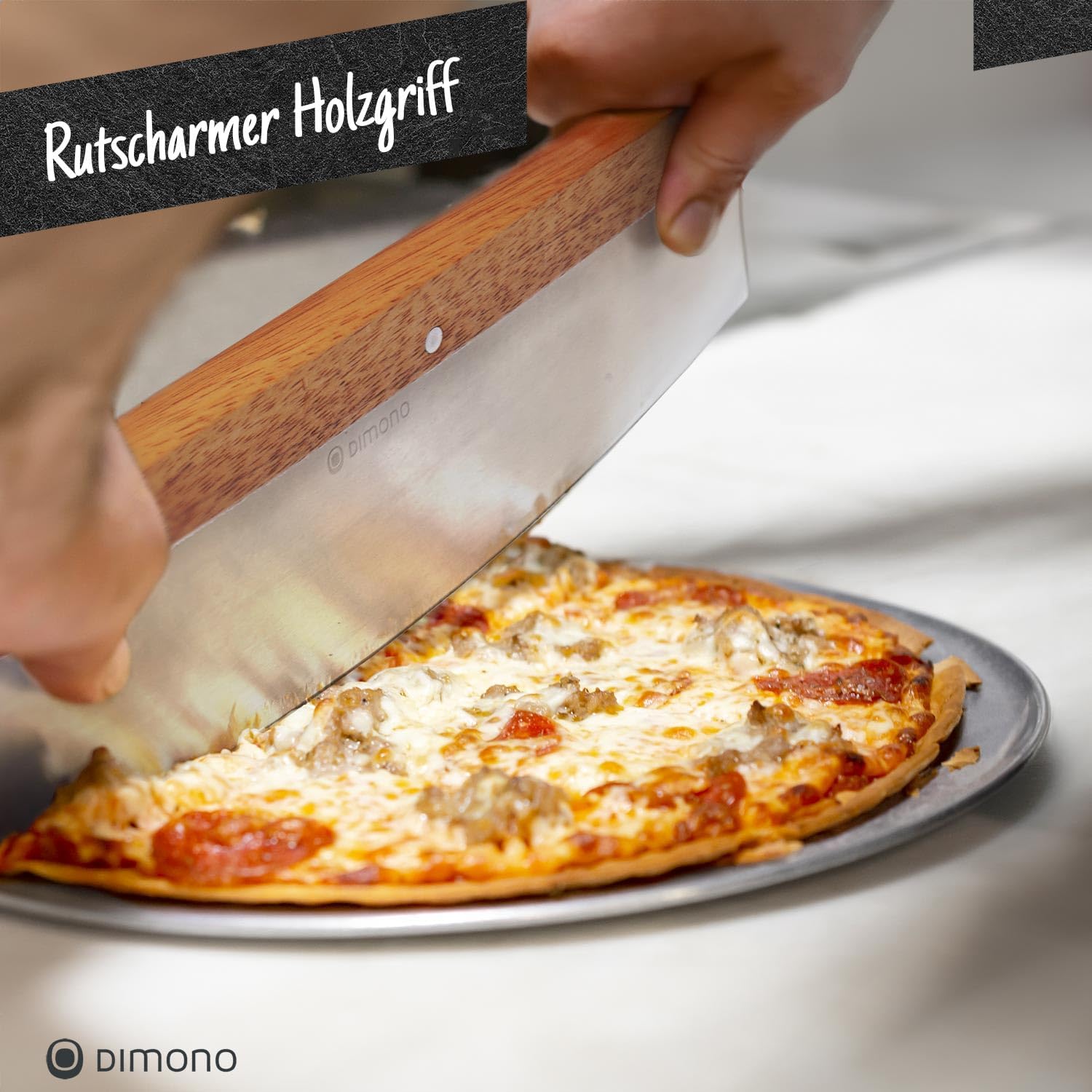 Pizzastein Set 38x30 cm aus Cordierit inkl. Pizzaschieber