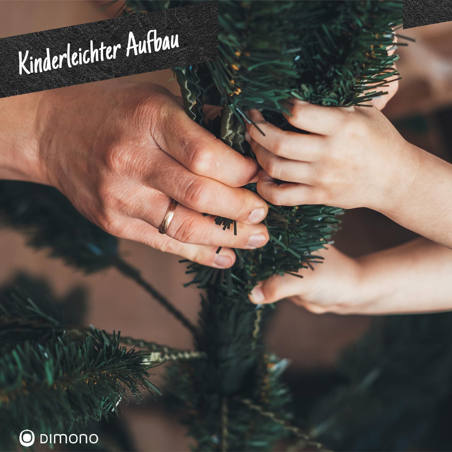 Künstlicher Weihnachtsbaum 180cm - Dichter Tannenbaum mit Ständer