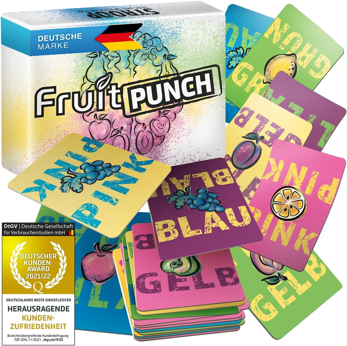 Fruit Punch Stroop-Kartenspiel – Konzentrationsspiel & Gehirntraining