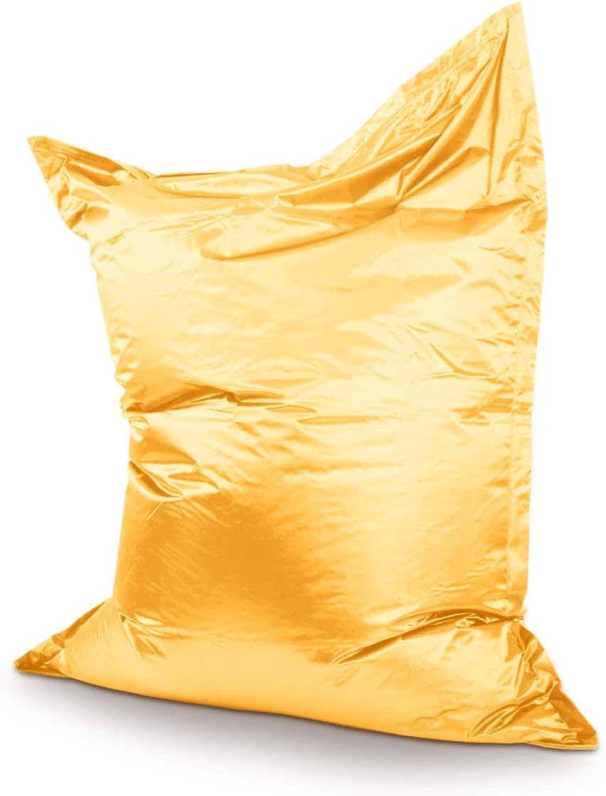 Smoothy XXL Sitzsack Metallic Gelbgold – 180x140cm Lounge-Sessel