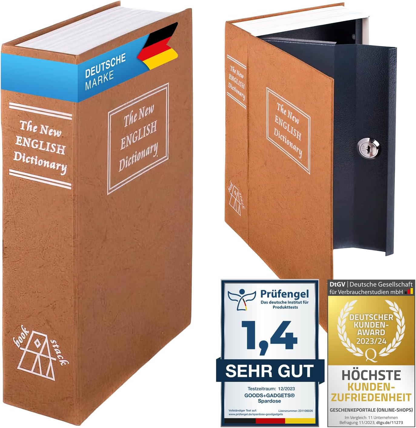 Buchtresor abschließbar – Diskreter Buchsafe mit Geheimfach