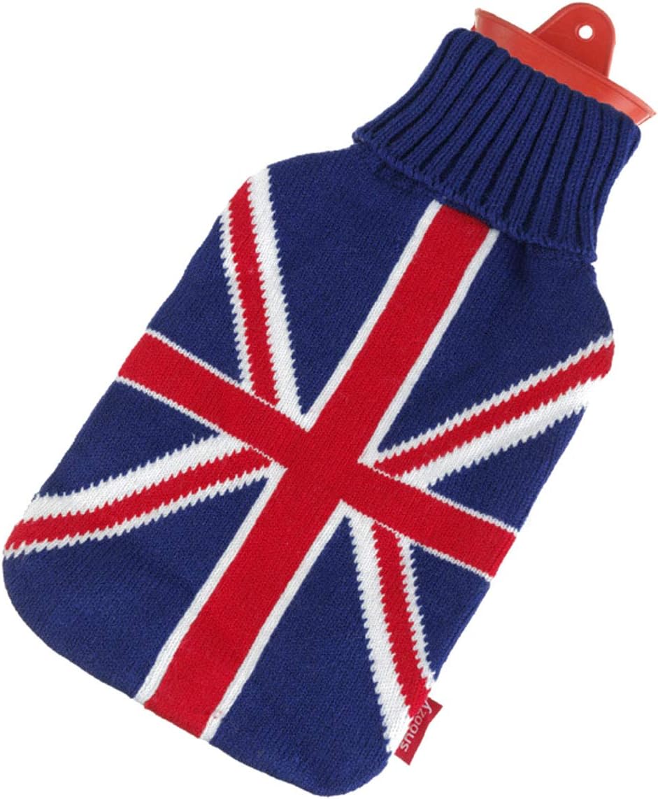 Snoozy 2L Wärmflasche mit Union Jack Bezug – Wohltuend & Kuschelig