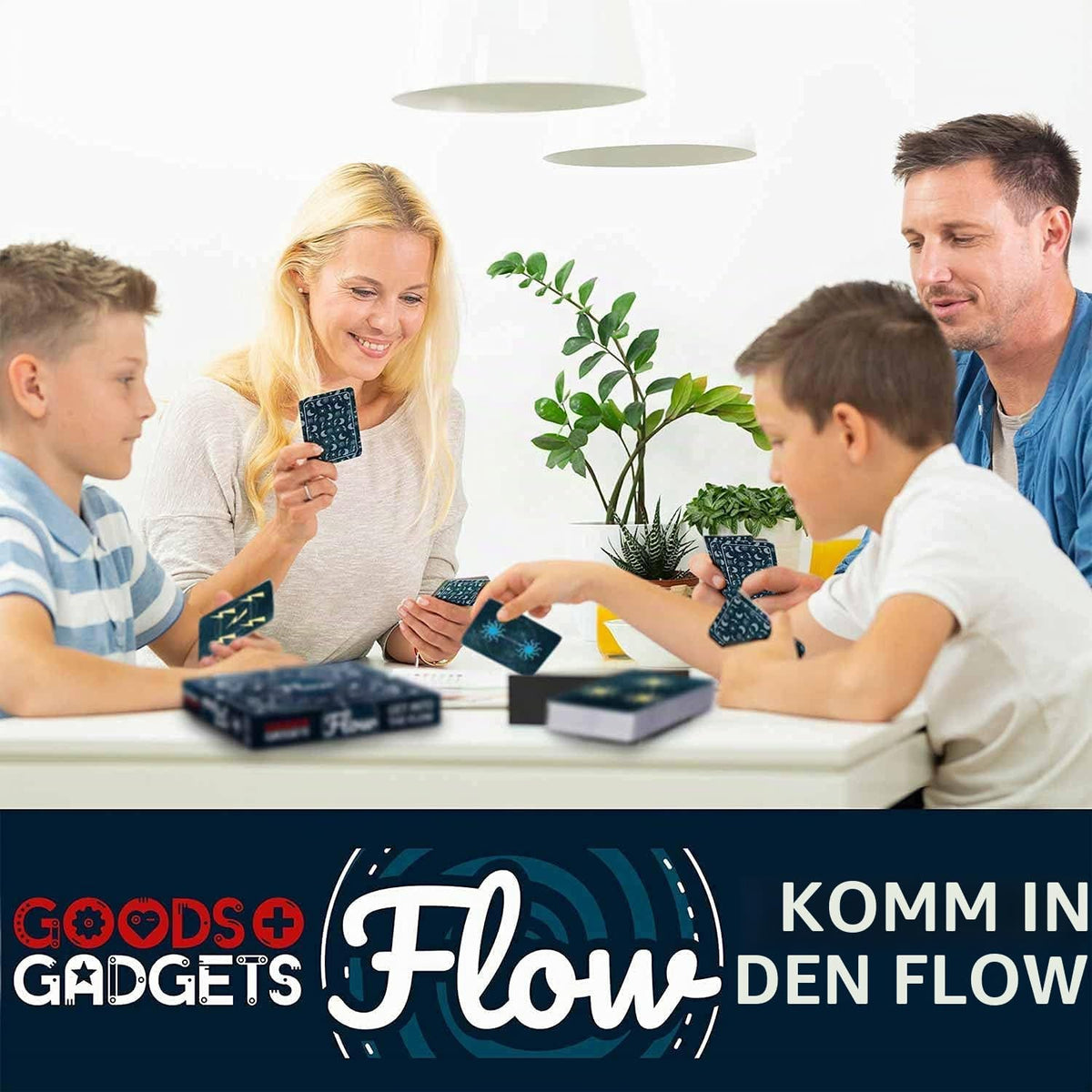Flow Kartenspiel - Schnelles Party-Kartenspiel für 2-4 Personen